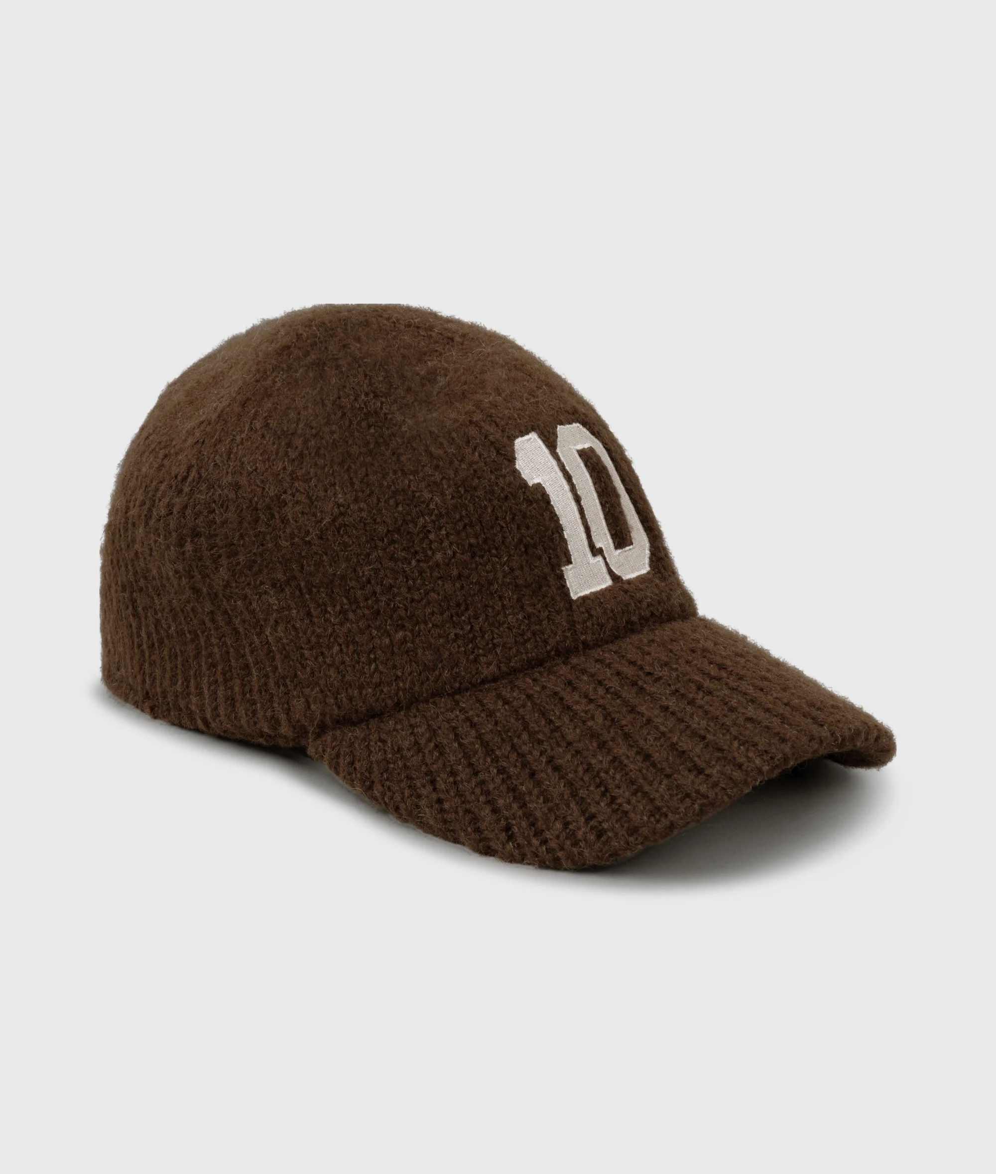 knit baseball cap | dark truffle