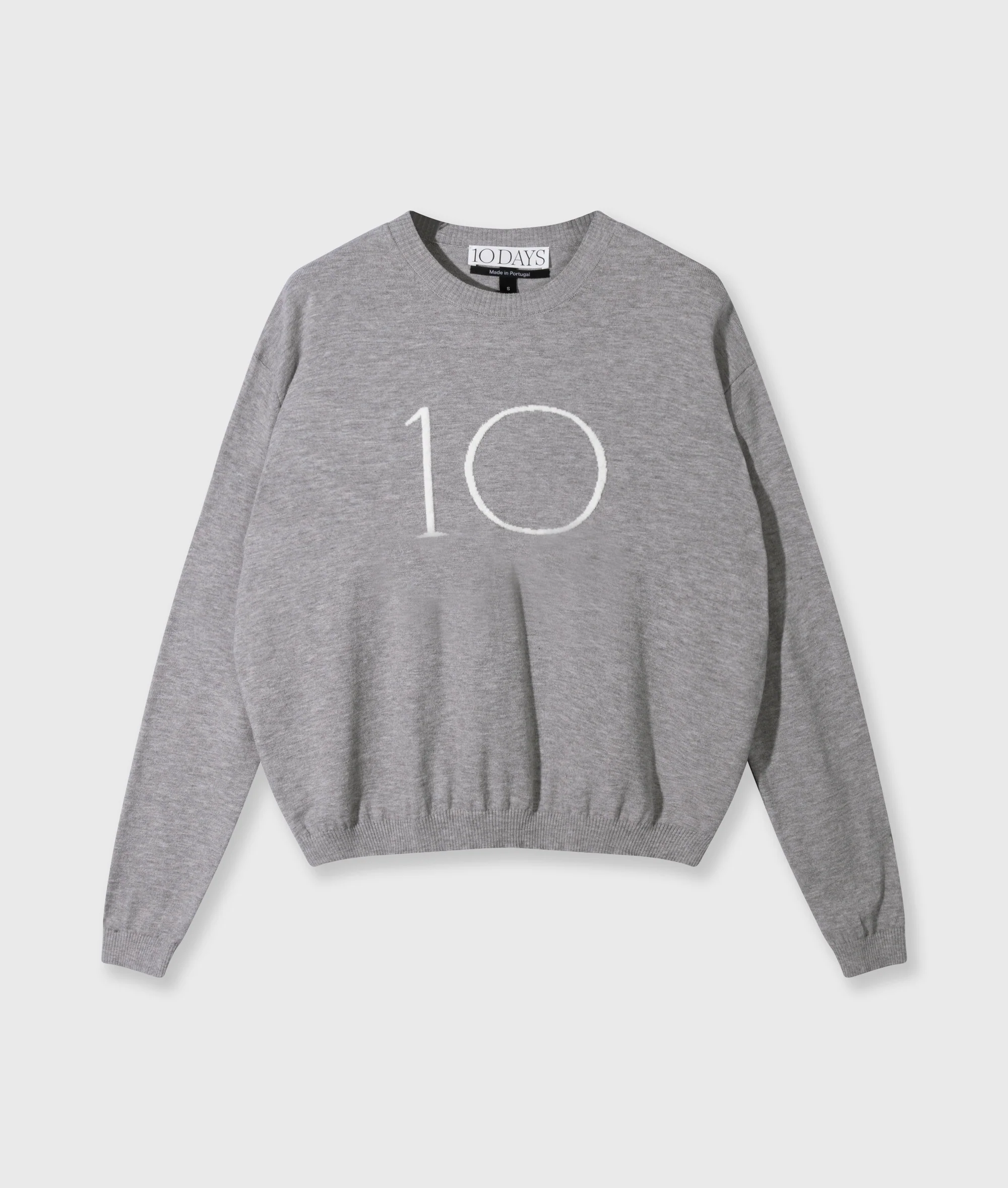 knit sweater logo | grey melee - Image 6