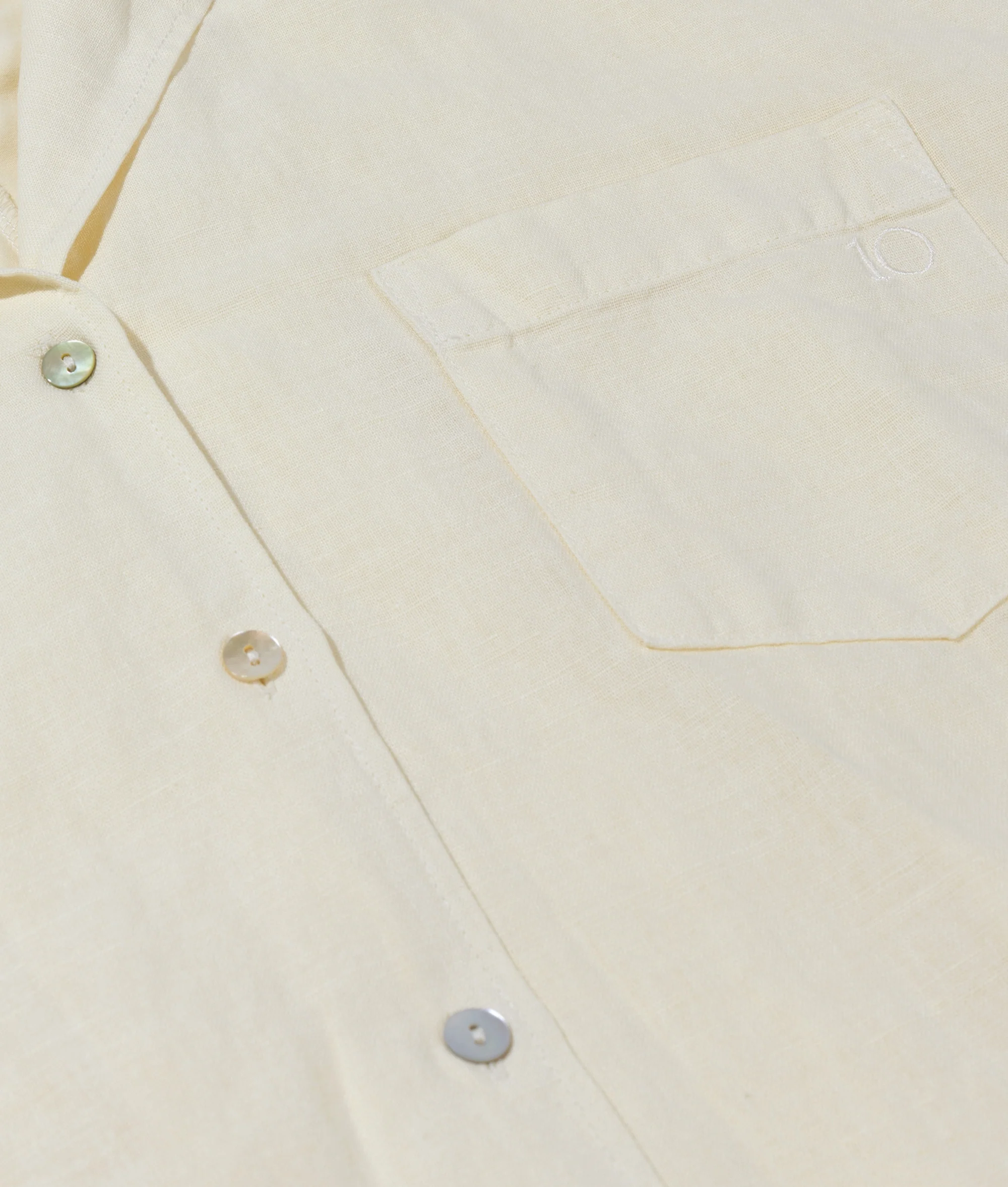 linen shirt | soft vanilla - Image 7