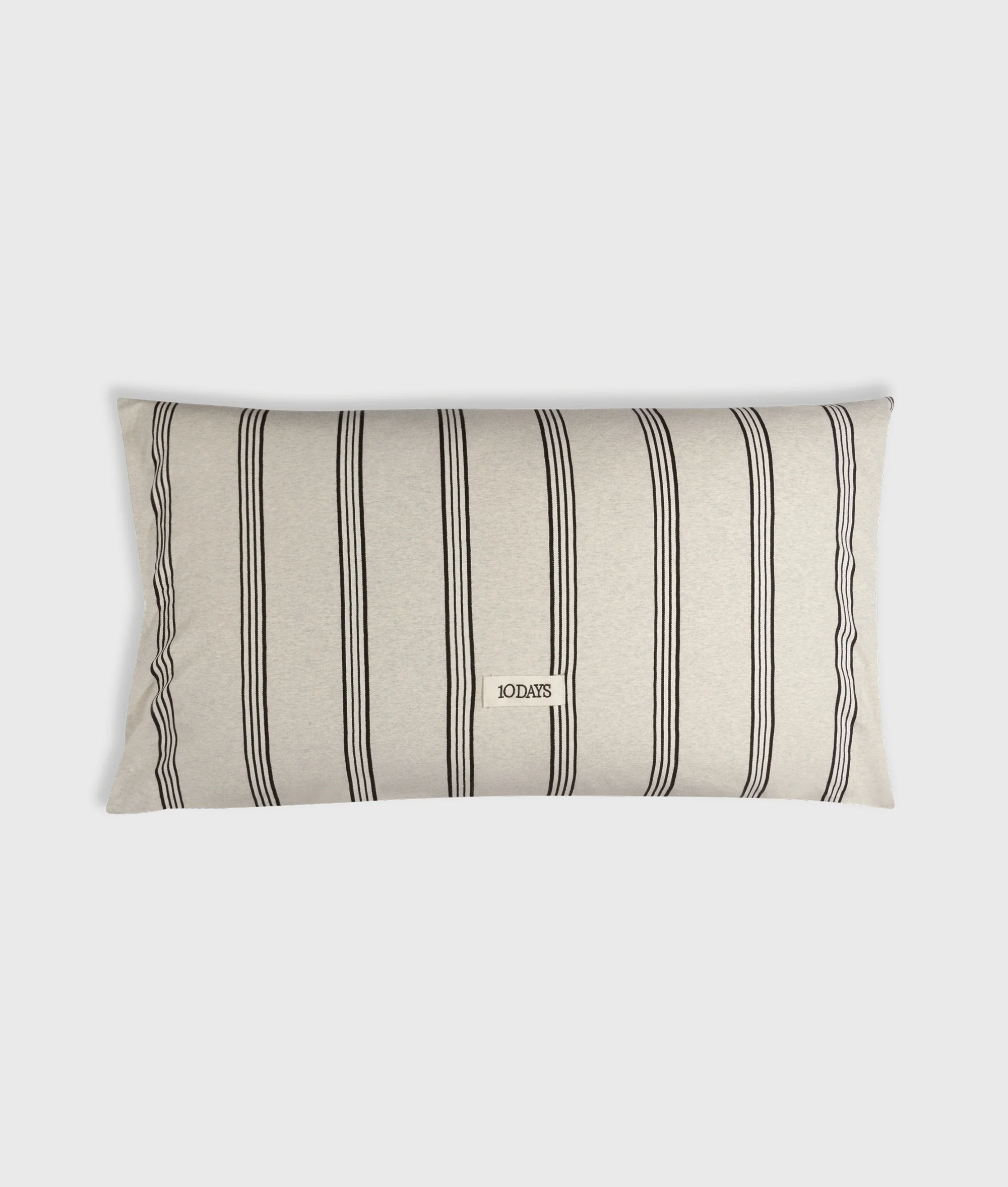 long pillow stripes | soft white melee
