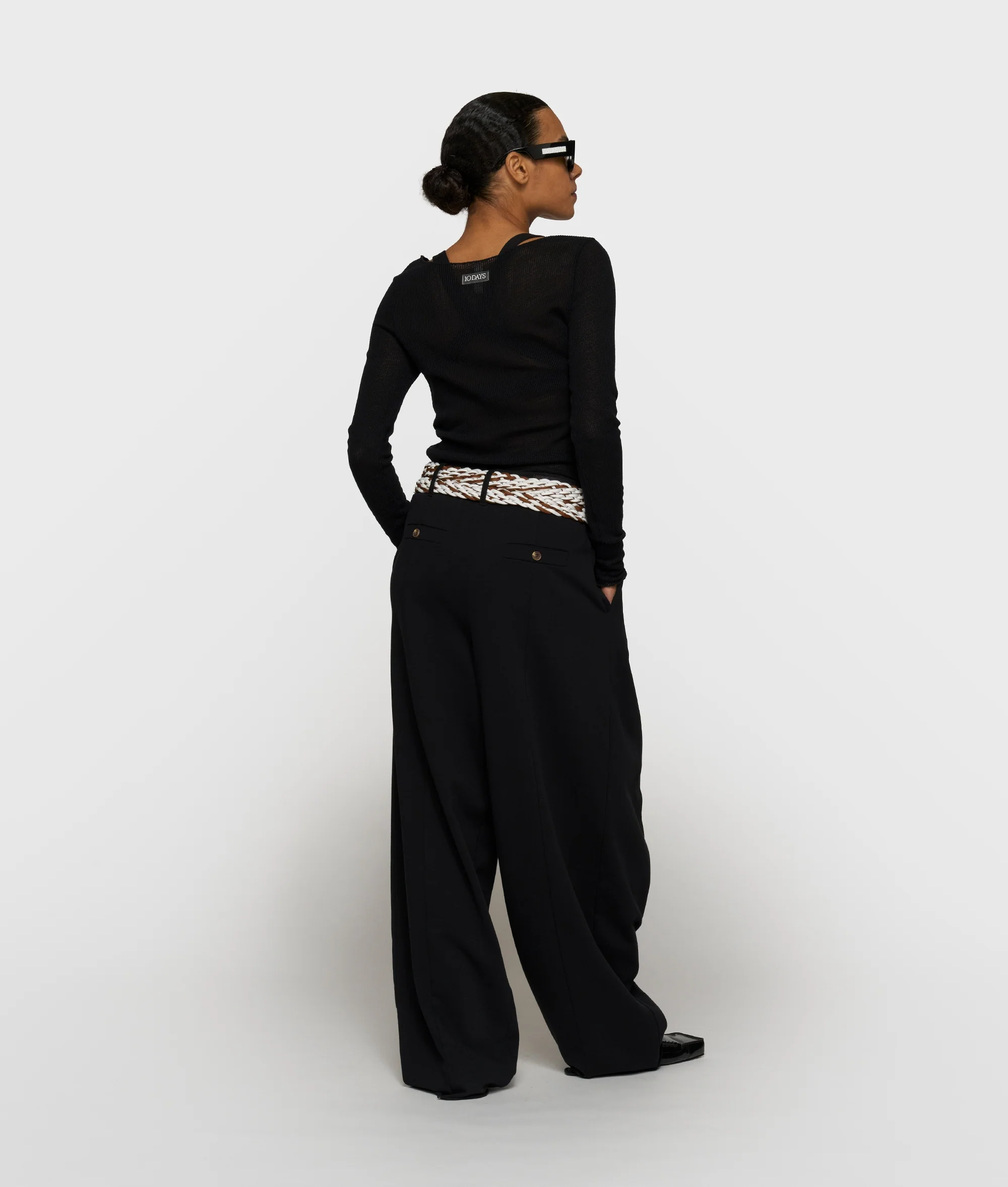 long sleeve tee mesh | black - Image 4