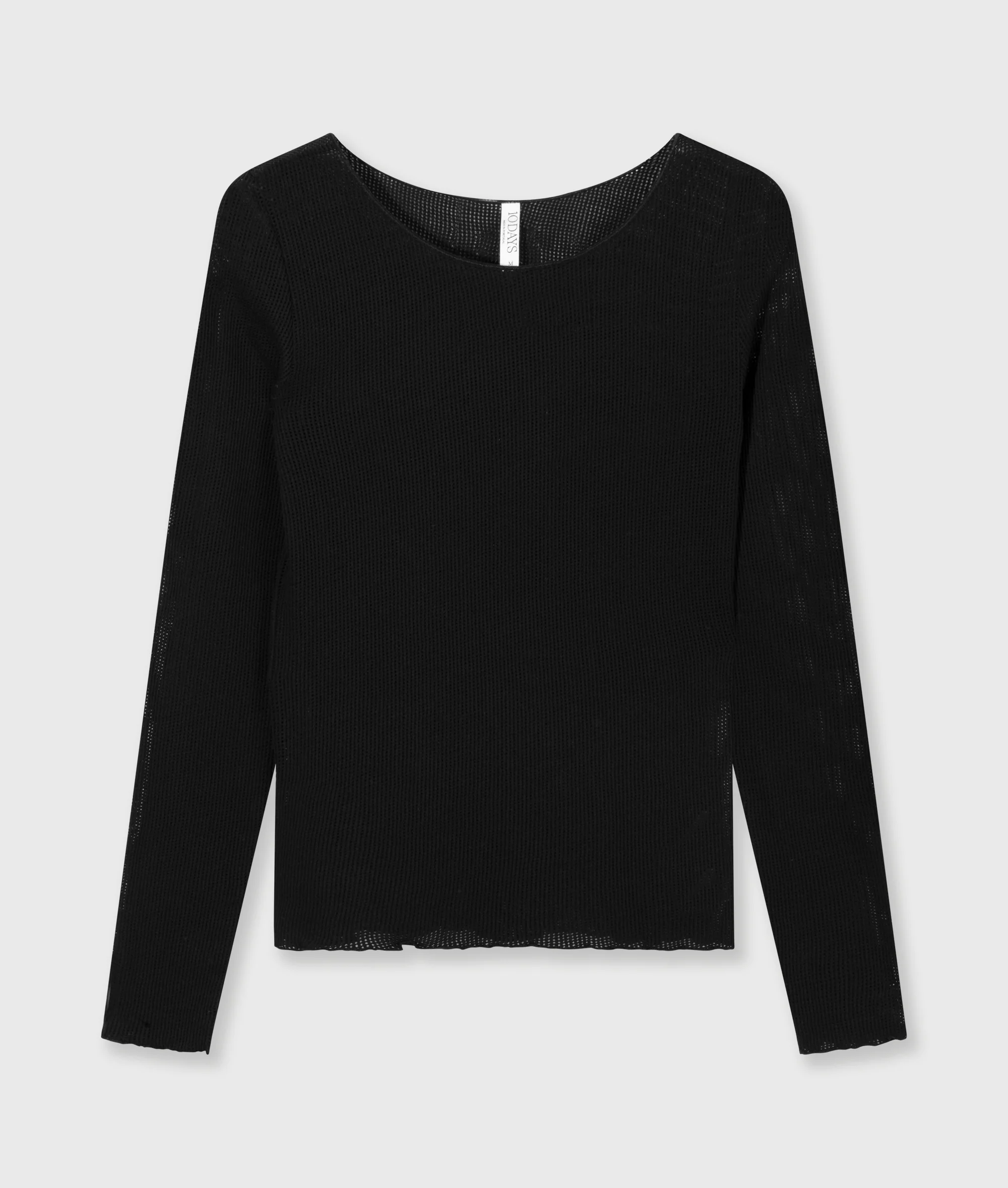 long sleeve tee mesh | black - Image 5