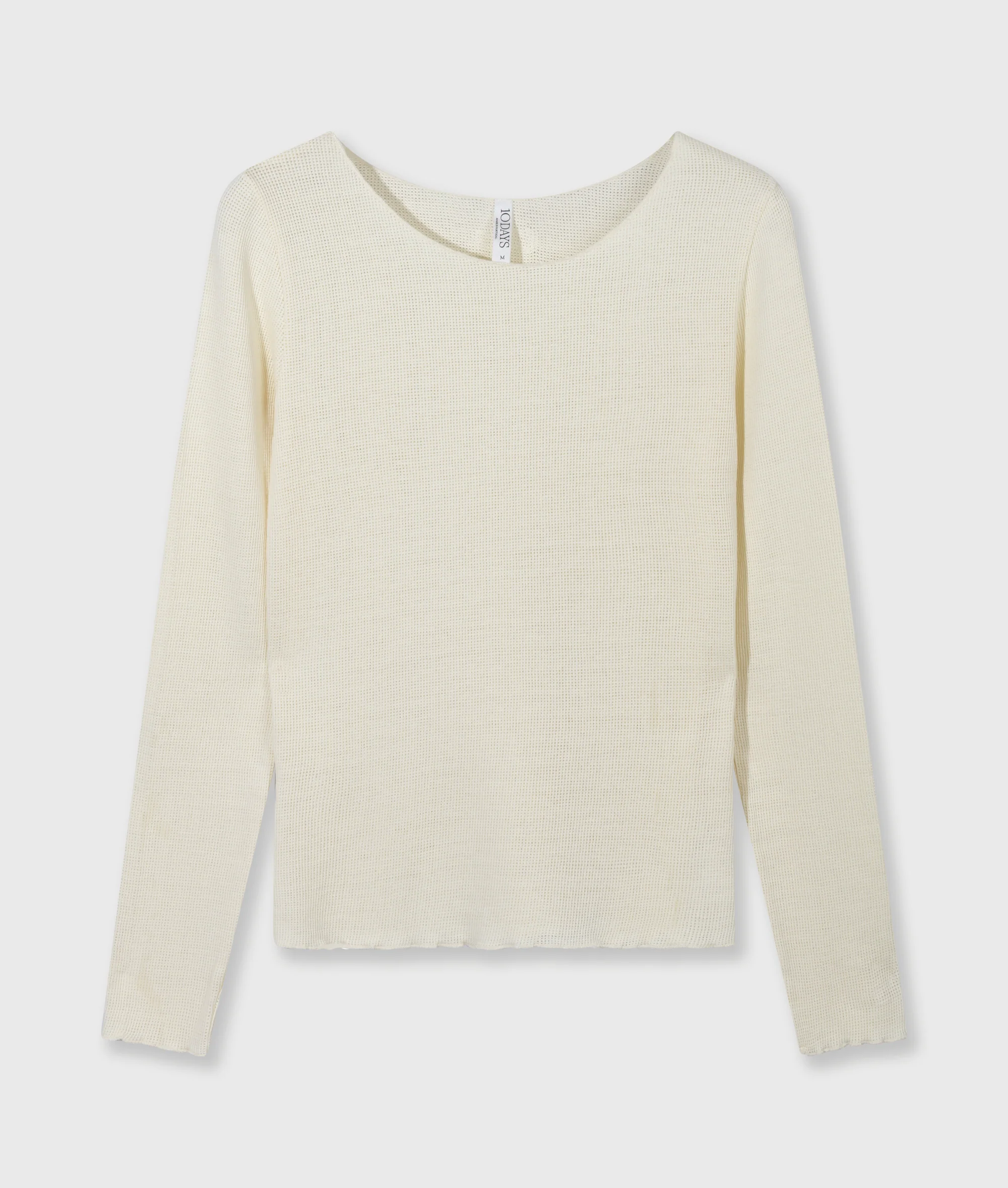 long sleeve tee mesh | soft vanilla - Image 5