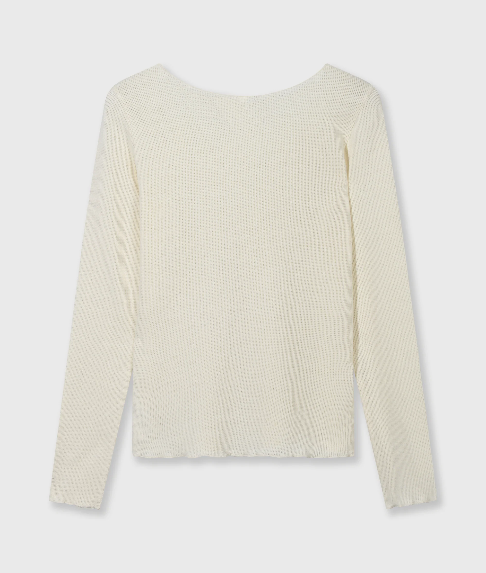 long sleeve tee mesh | soft vanilla - Image 6