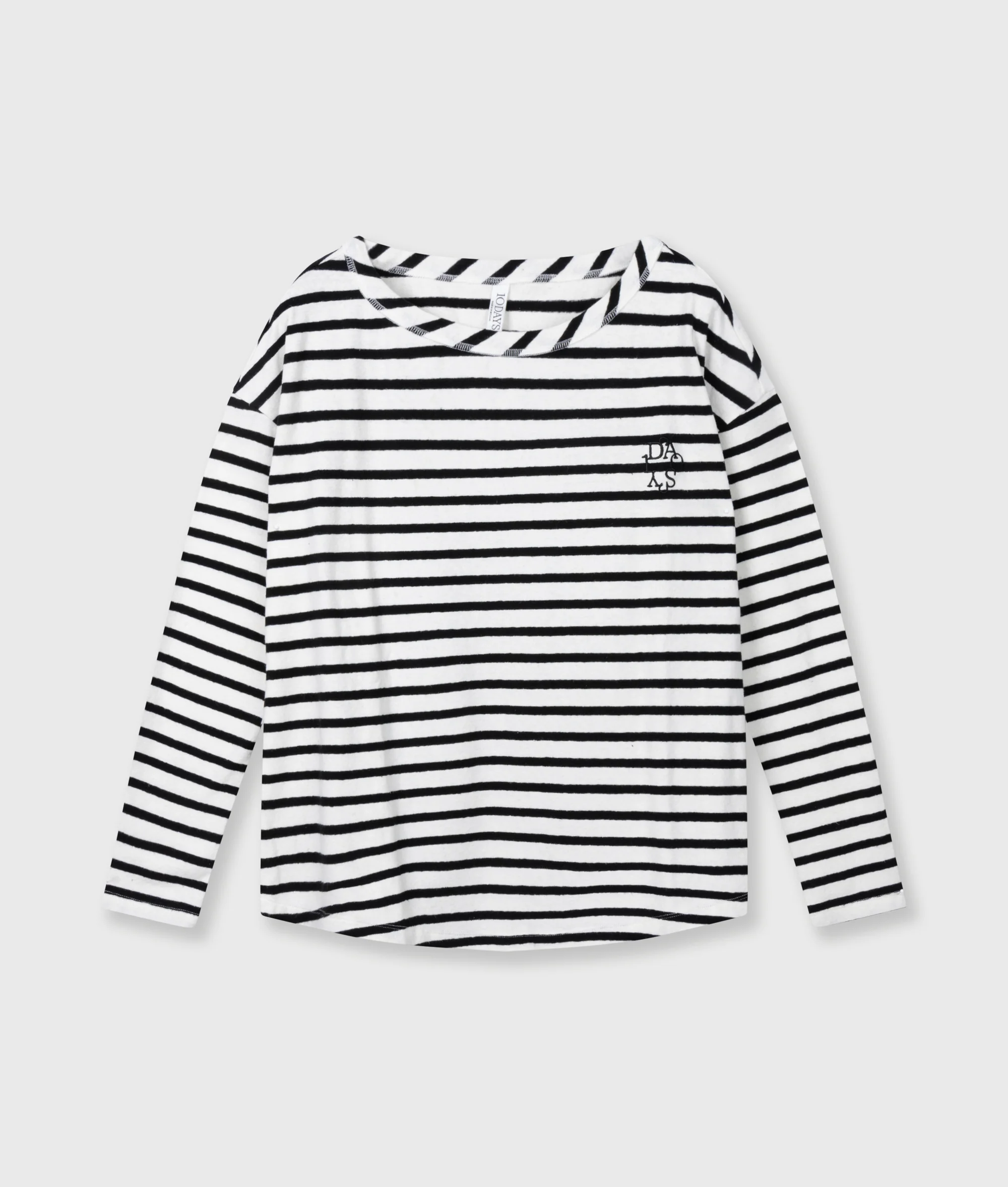 long sleeve tee stripes | ecru/black - Image 5