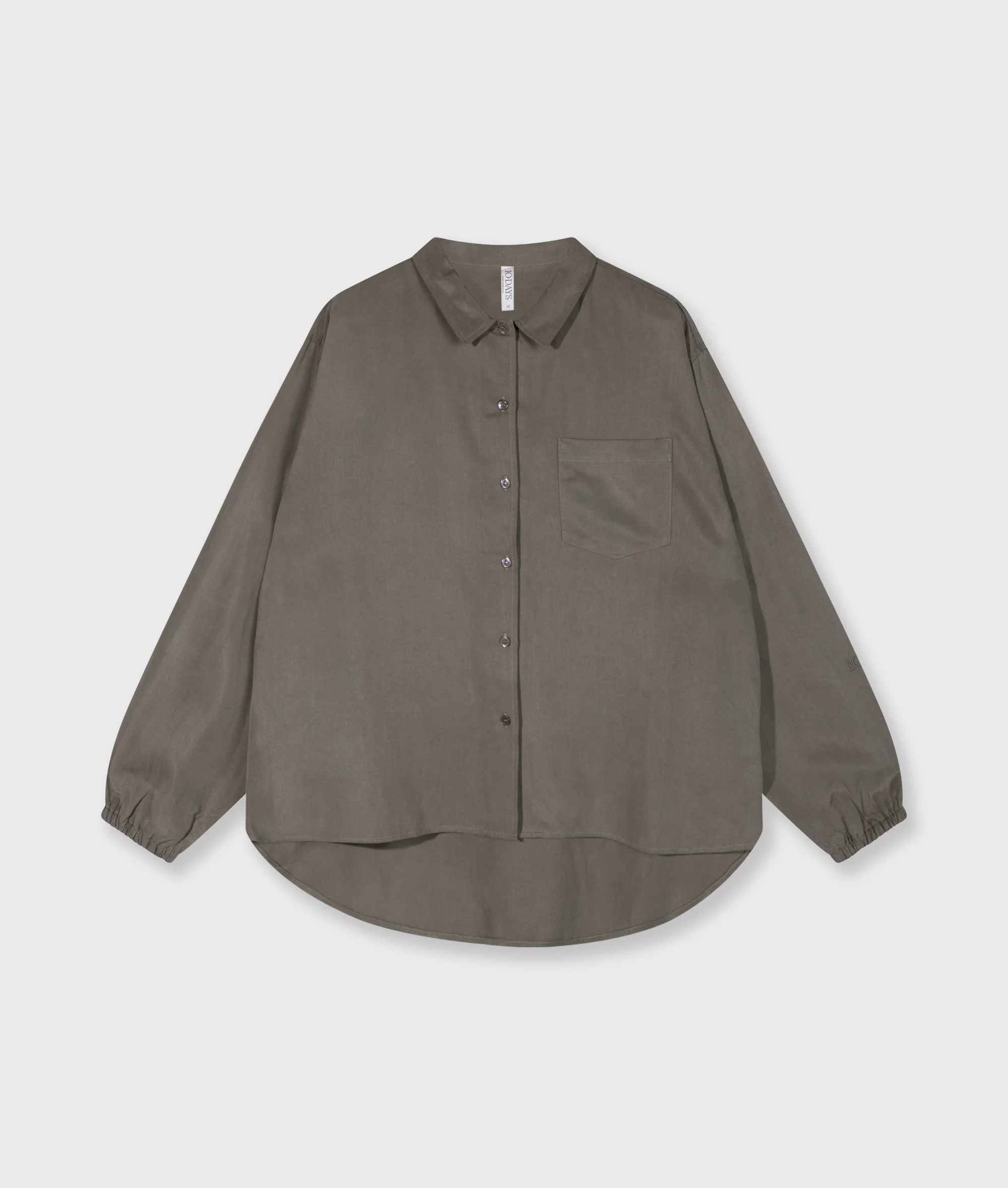 lyocell shirt | dark fog - Image 5