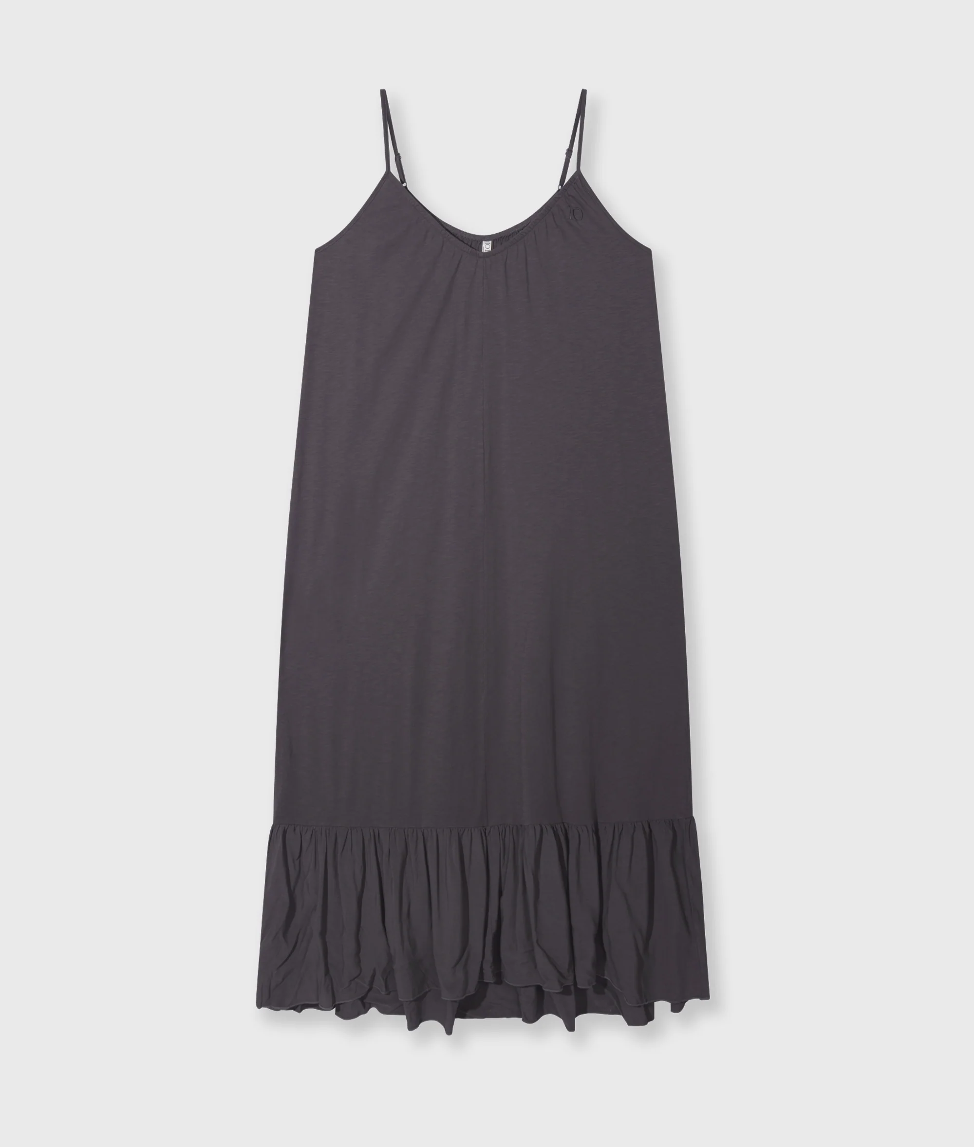 maxi dress slub jersey | steel blue - Image 5