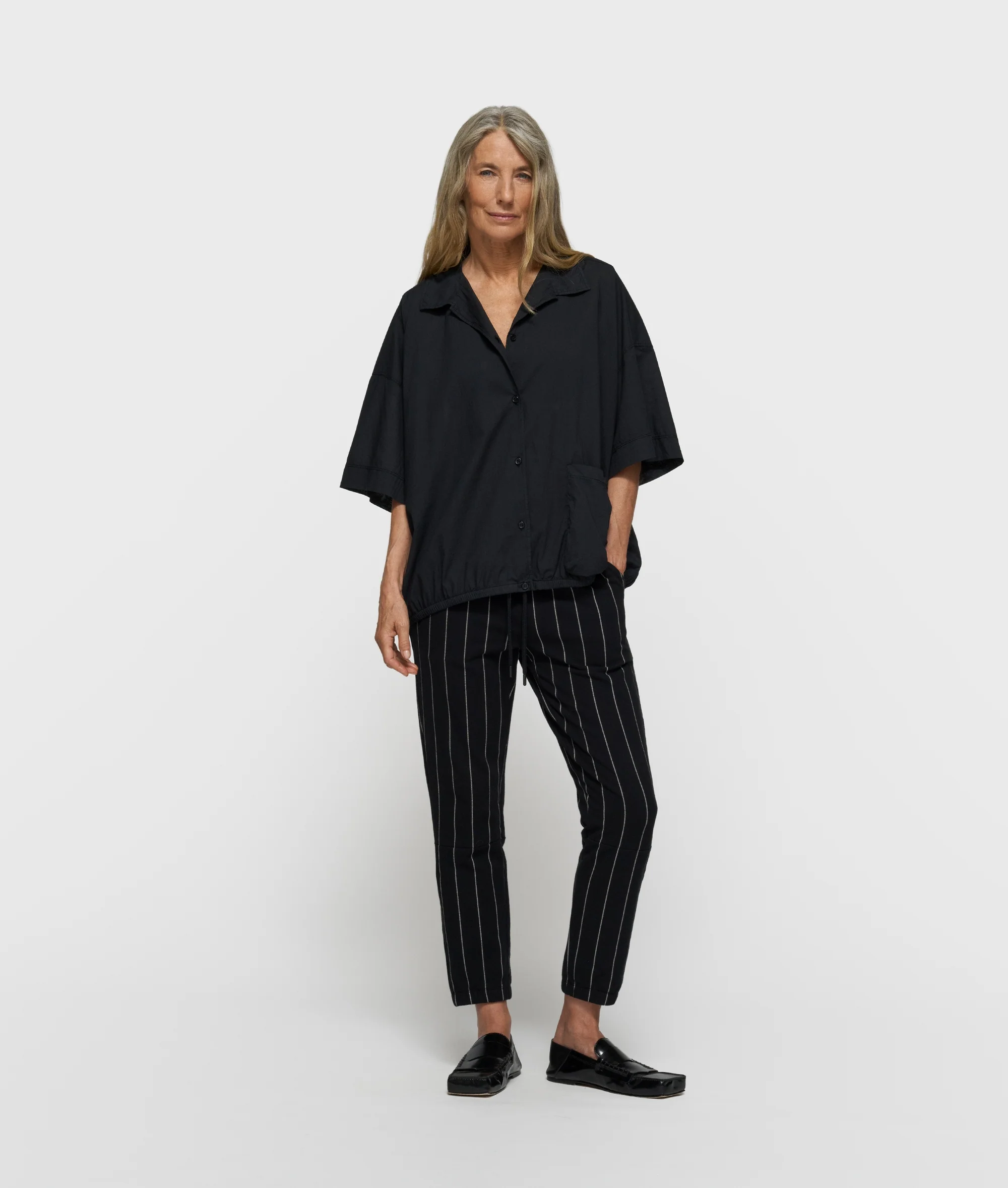 oversized blouse jacket | black - Image 2