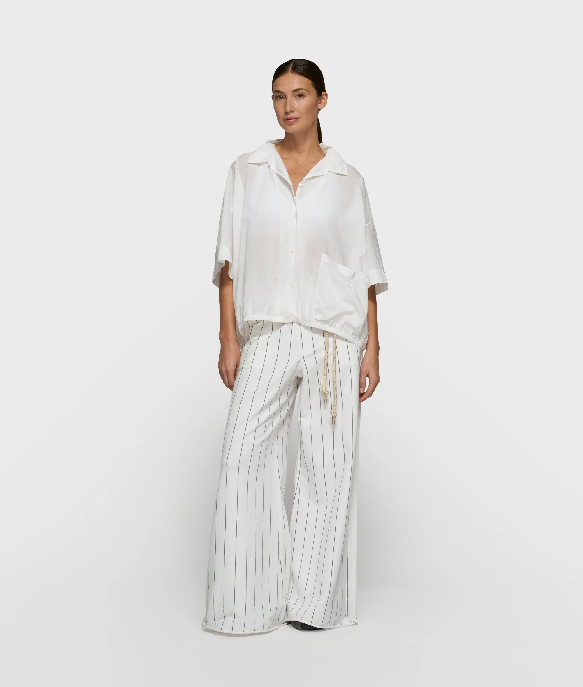 oversized blouse jacket | ecru - Image 3