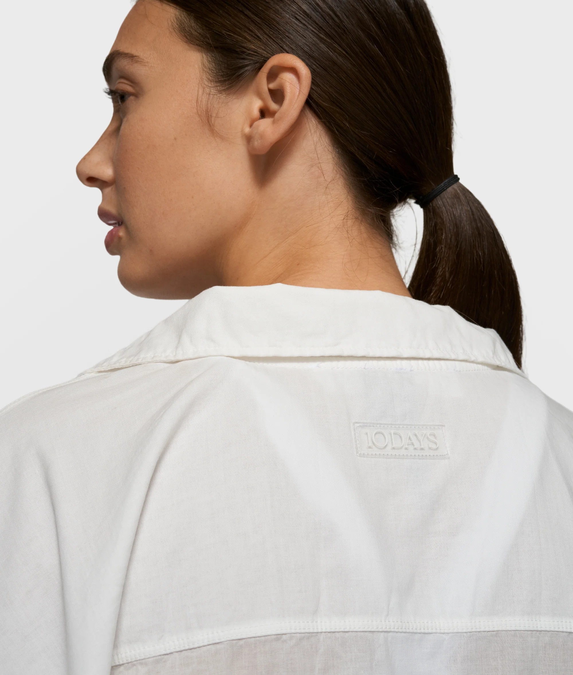 oversized blouse jacket | ecru - Image 5