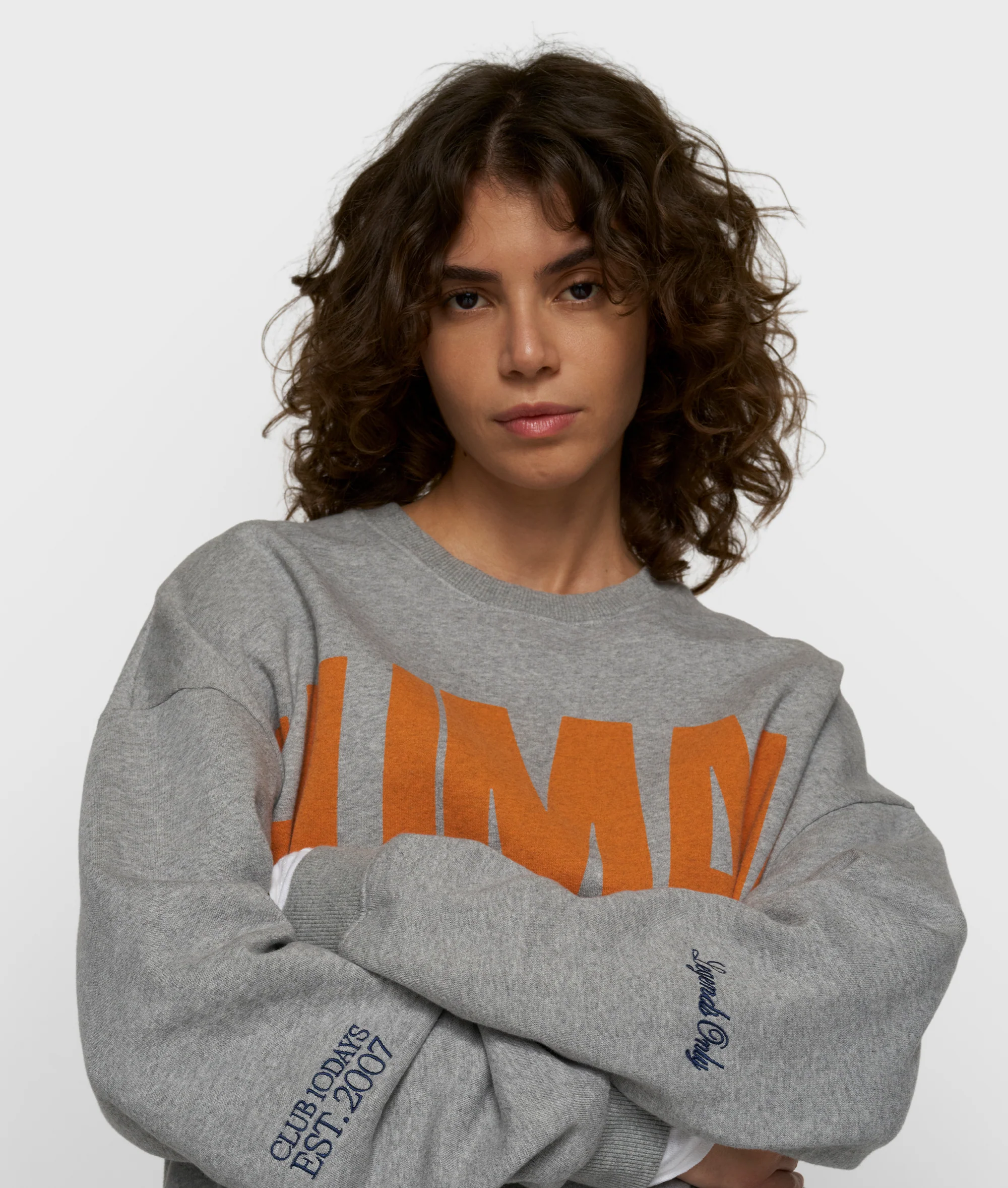 oversized sweater | light grey melee - Image 2