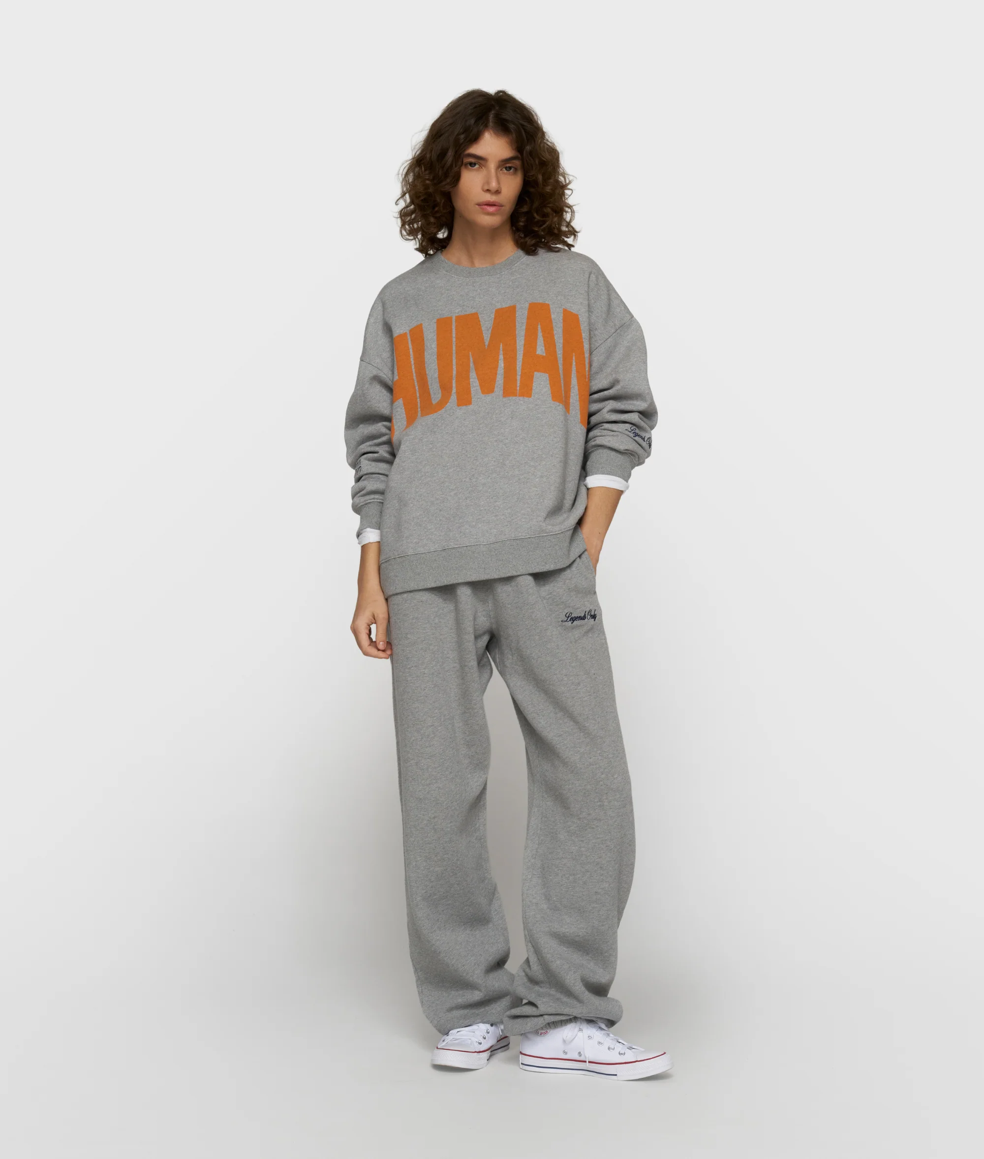 oversized sweater | light grey melee - Image 3