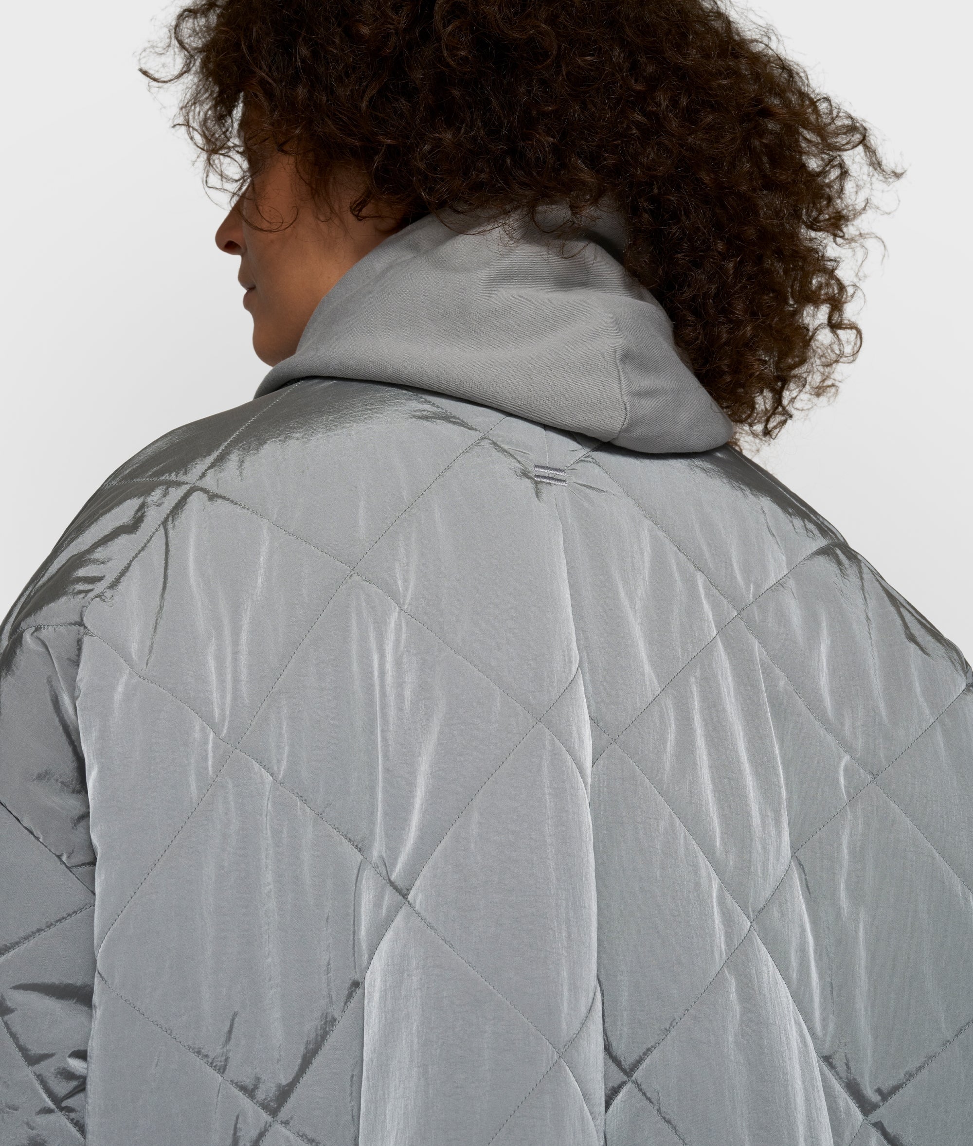 padded jacket | light graphite - Image 2