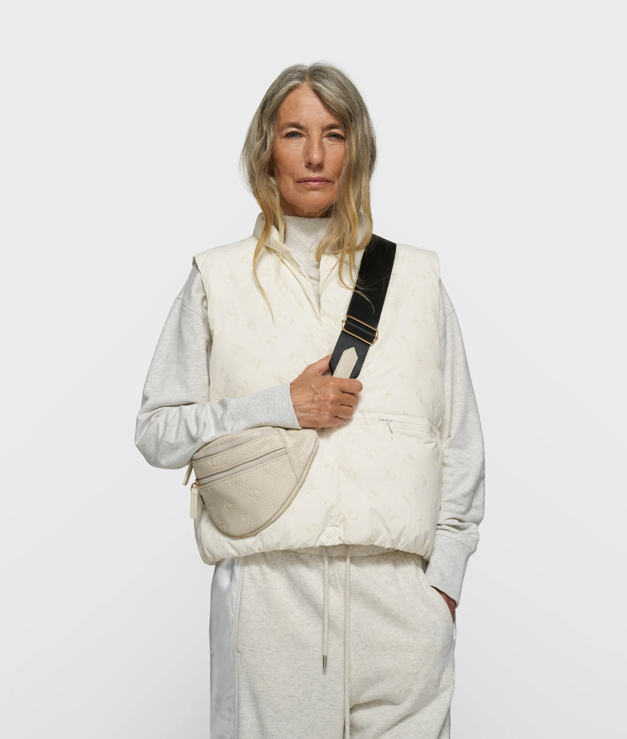 padded vest monogram | pearl - Image 6
