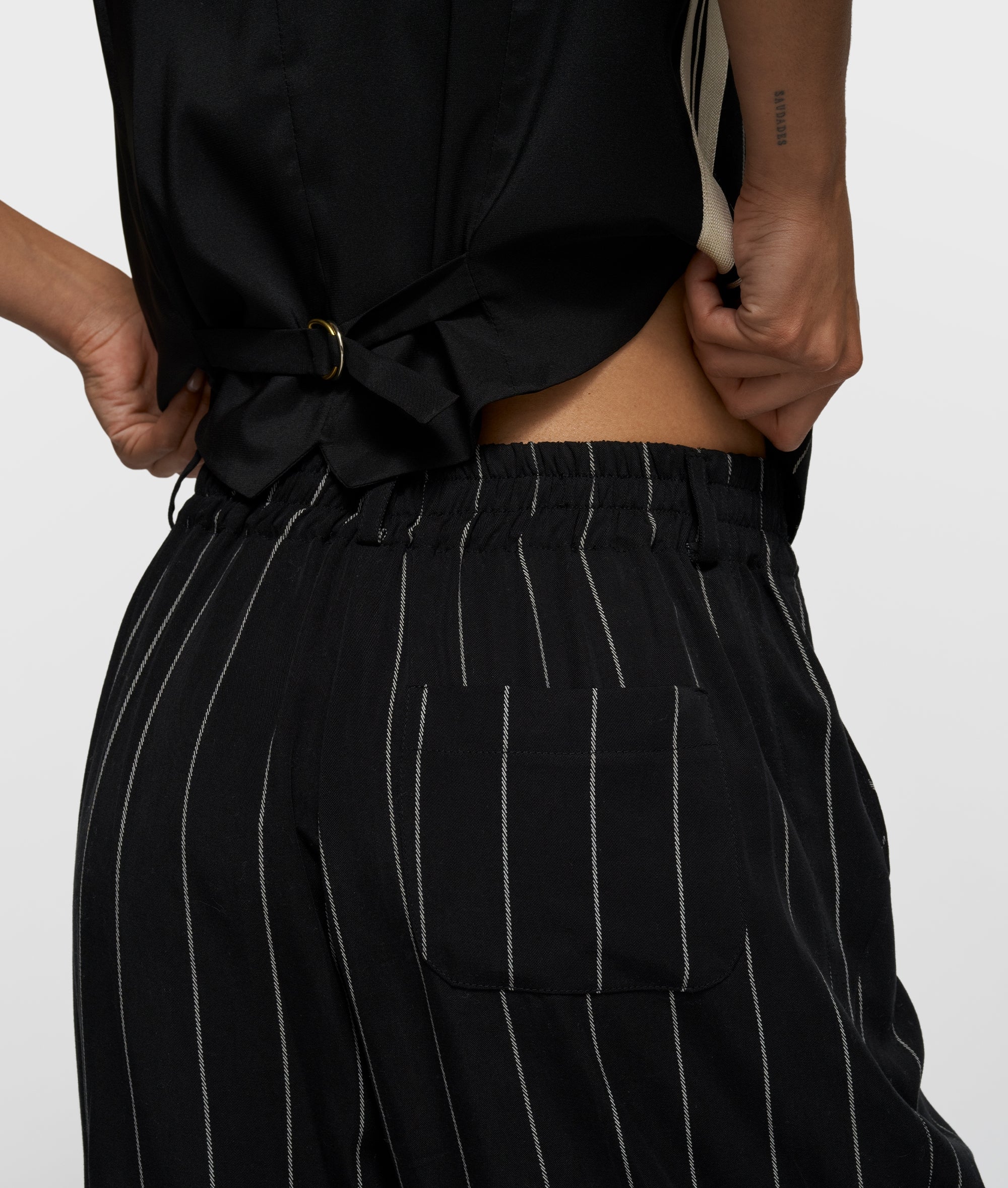 pants pinstripe | black - Image 5