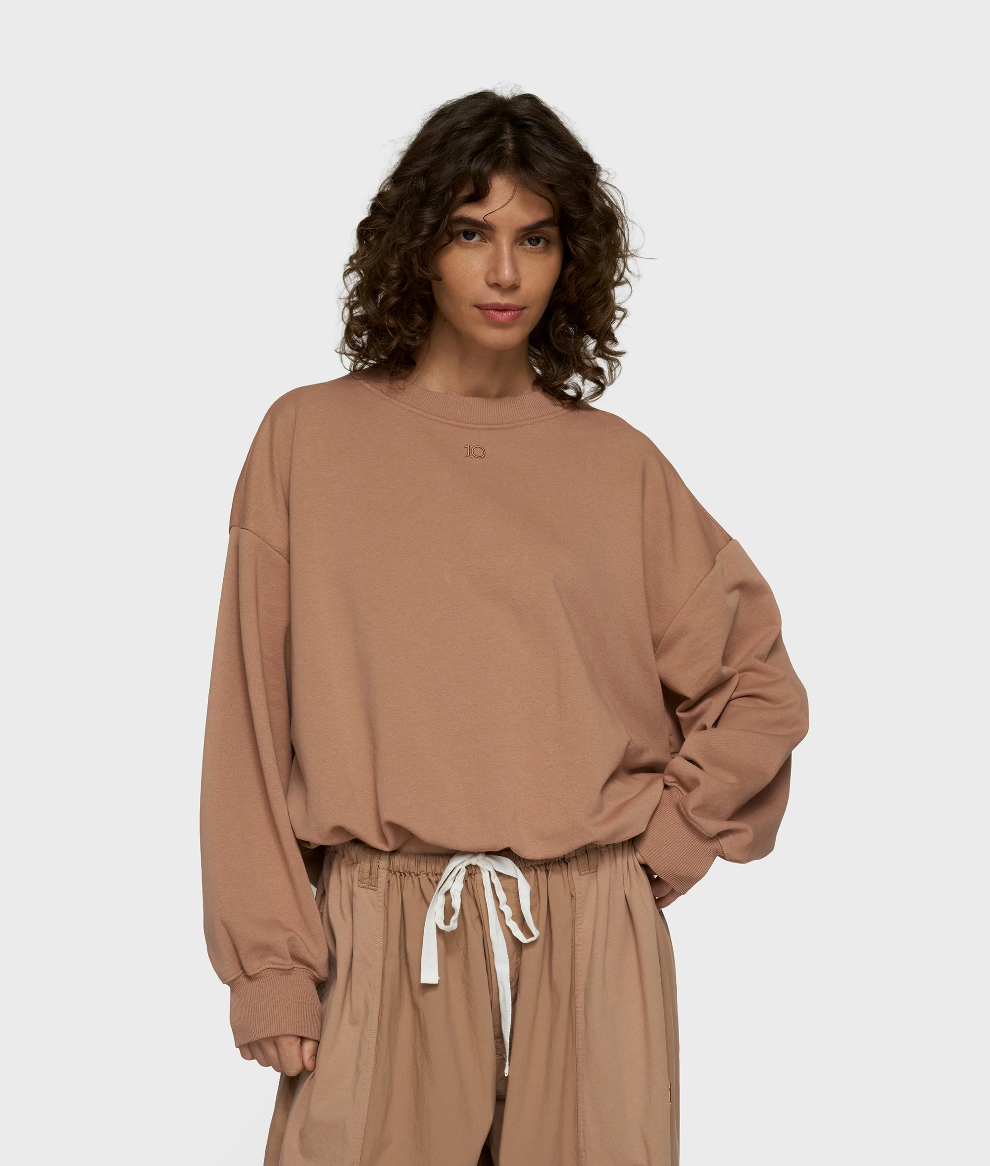 pleated sweater | light fudge - Image 5