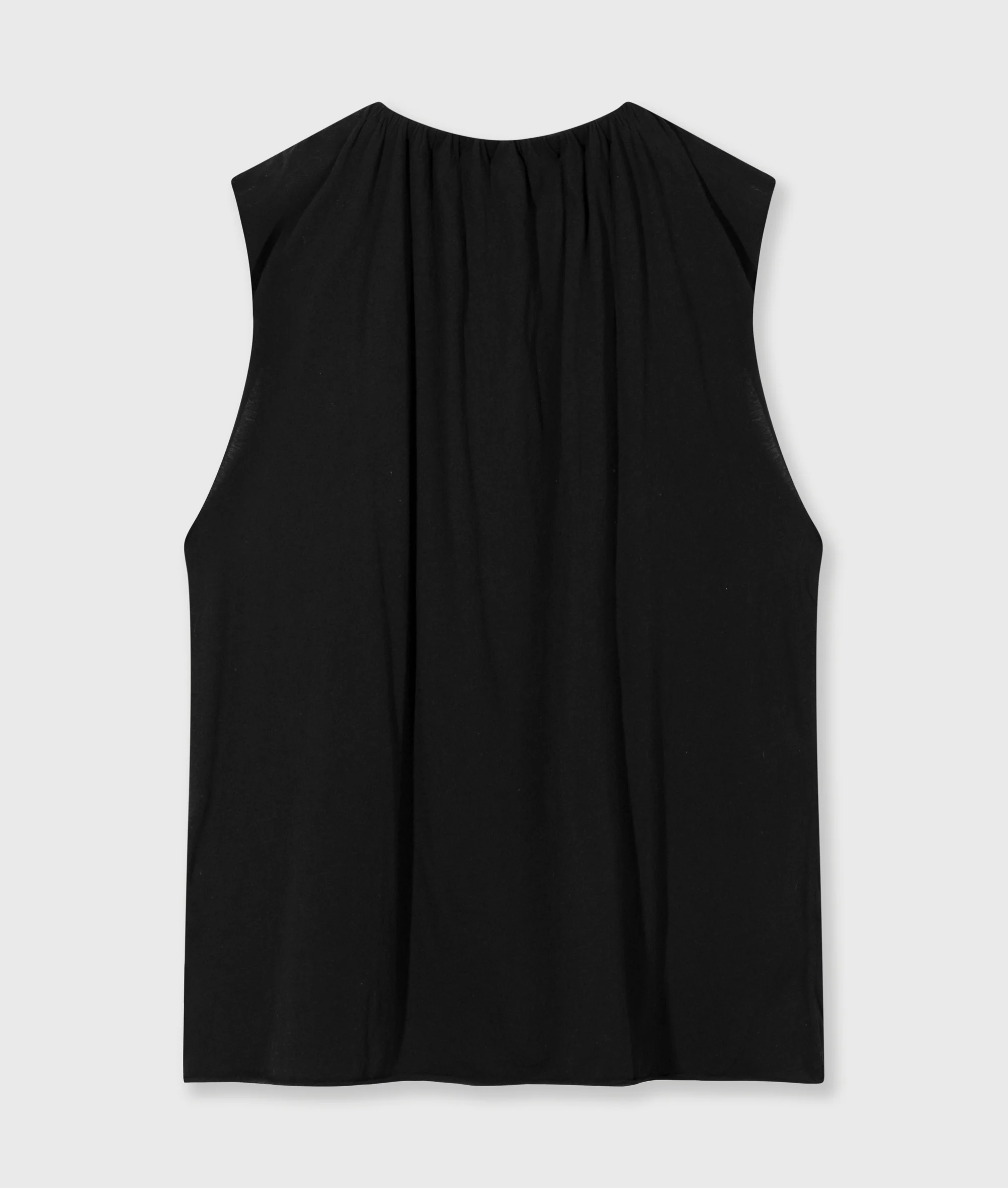 pleated top jersey | black - Image 6