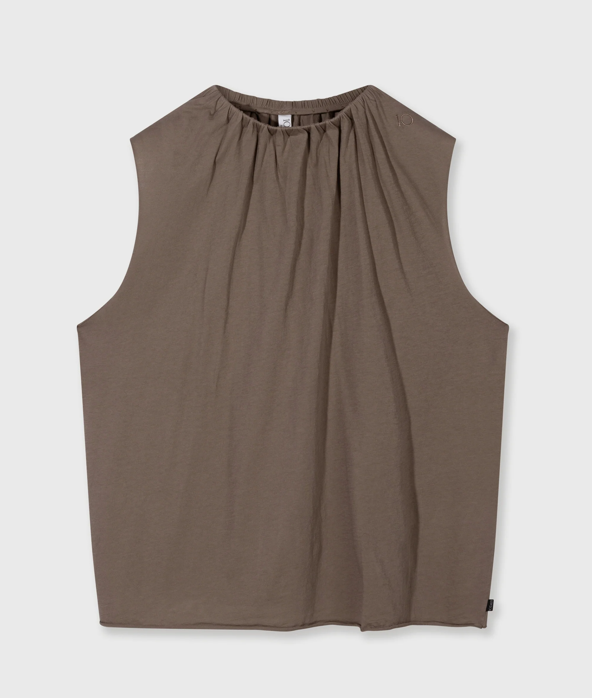 pleated top jersey | moonrock - Image 5