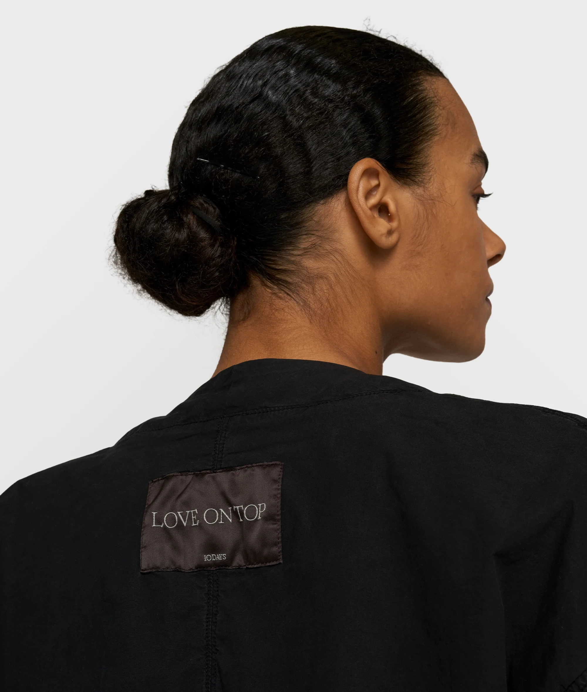 poplin bomber | black - Image 2