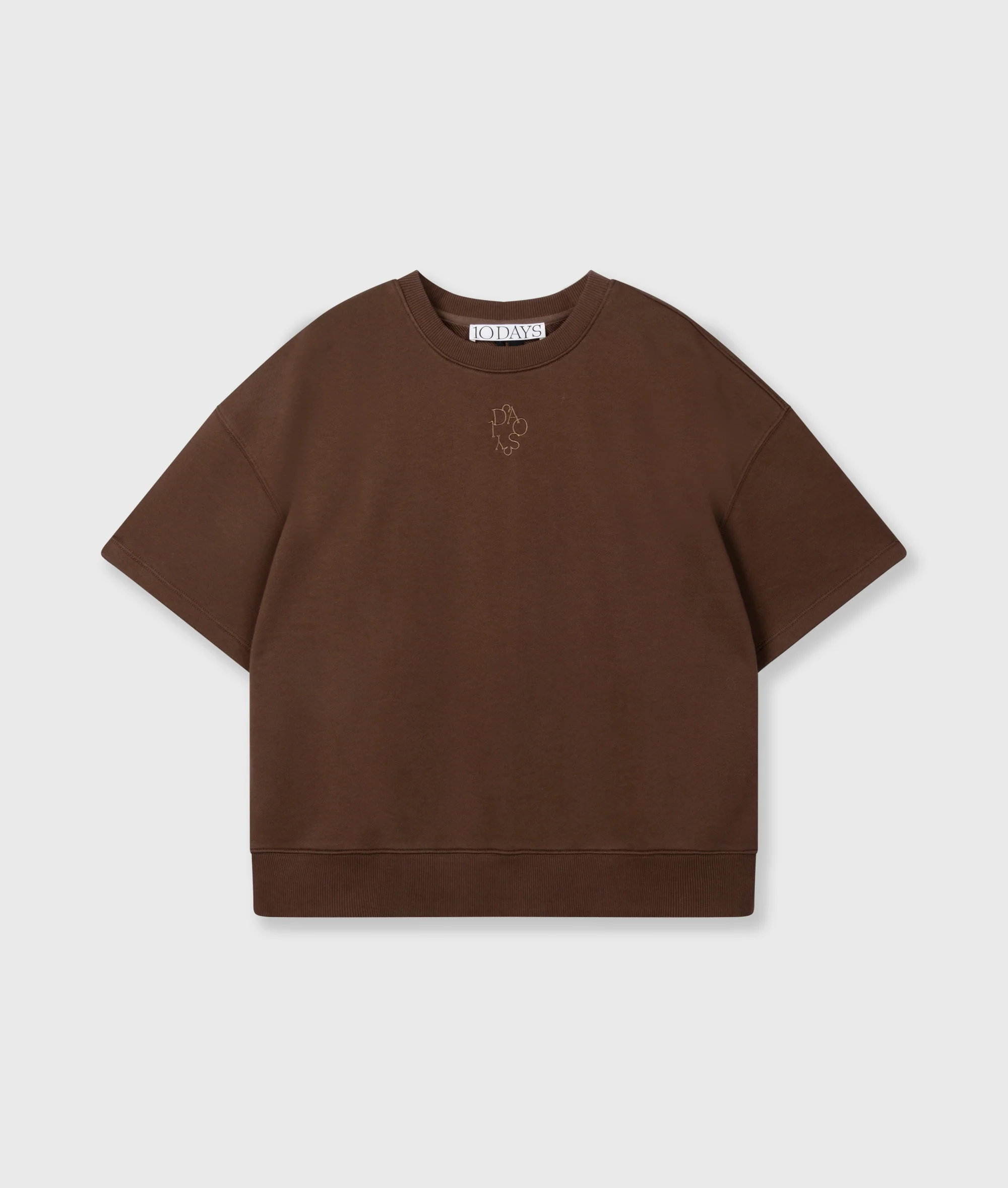 short sleeve sweater | dark truffle - Image 5