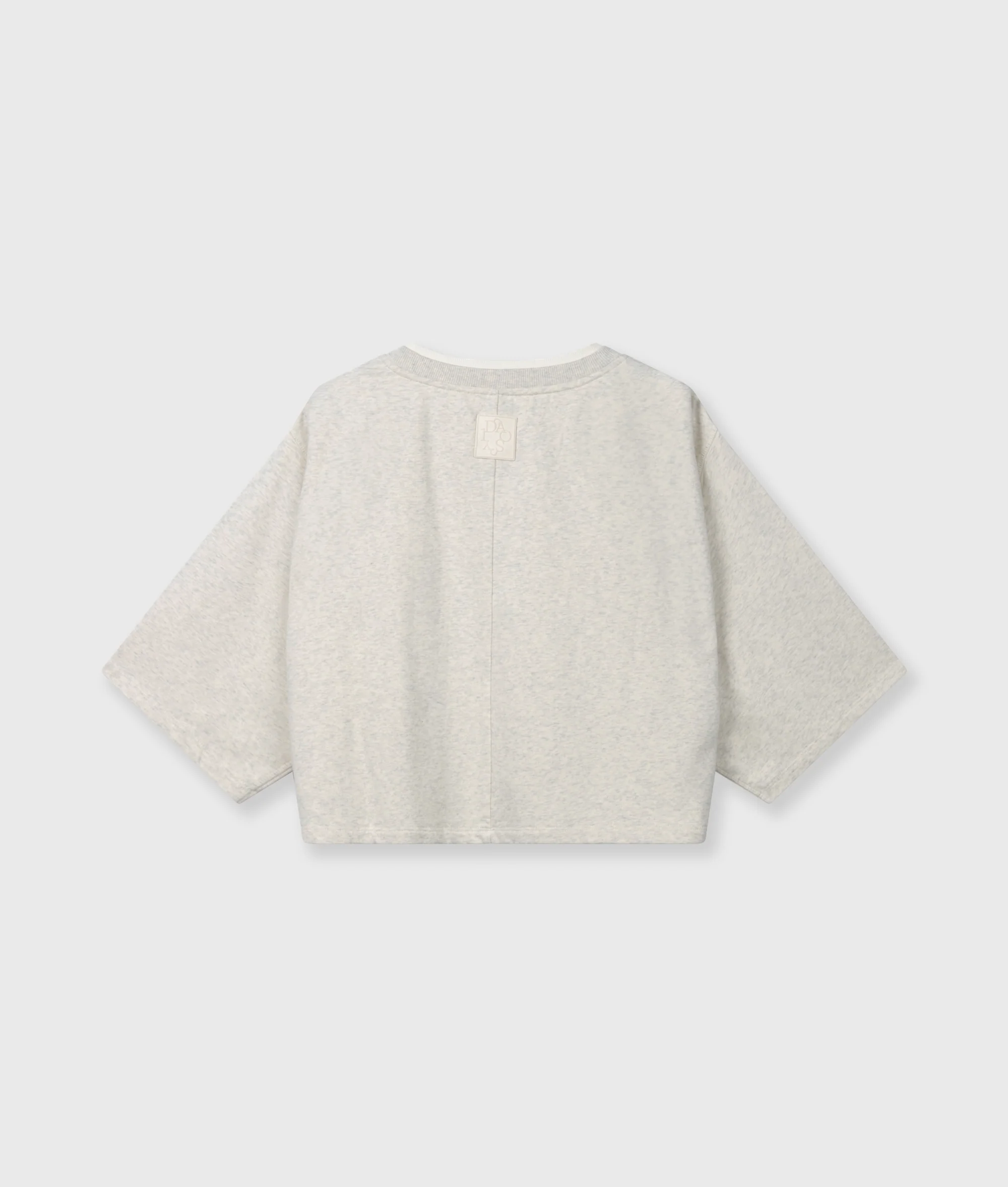 shoulder gathering tee | soft white melee - Image 8