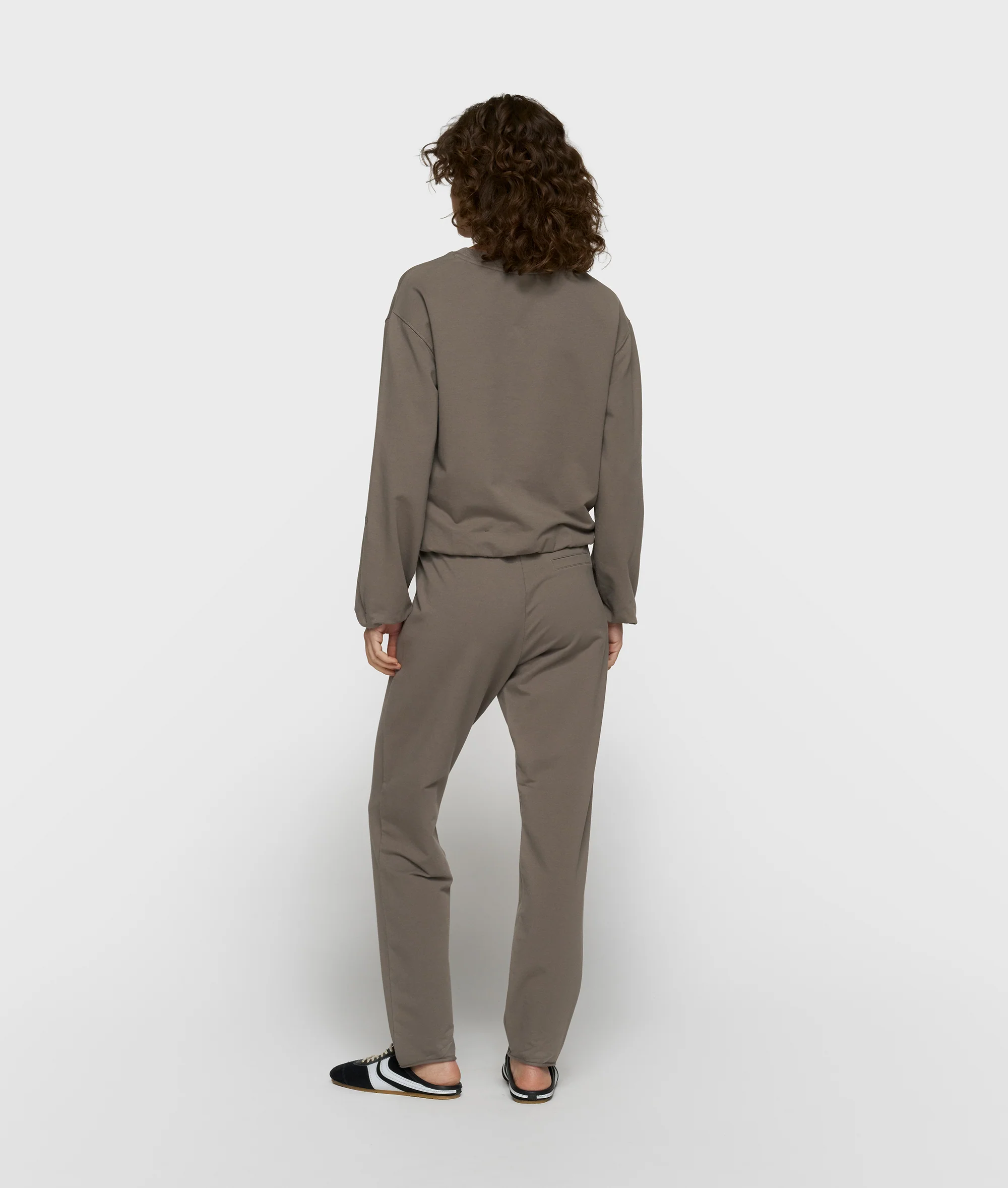 silent chique slim jogger | dark fog - Image 3