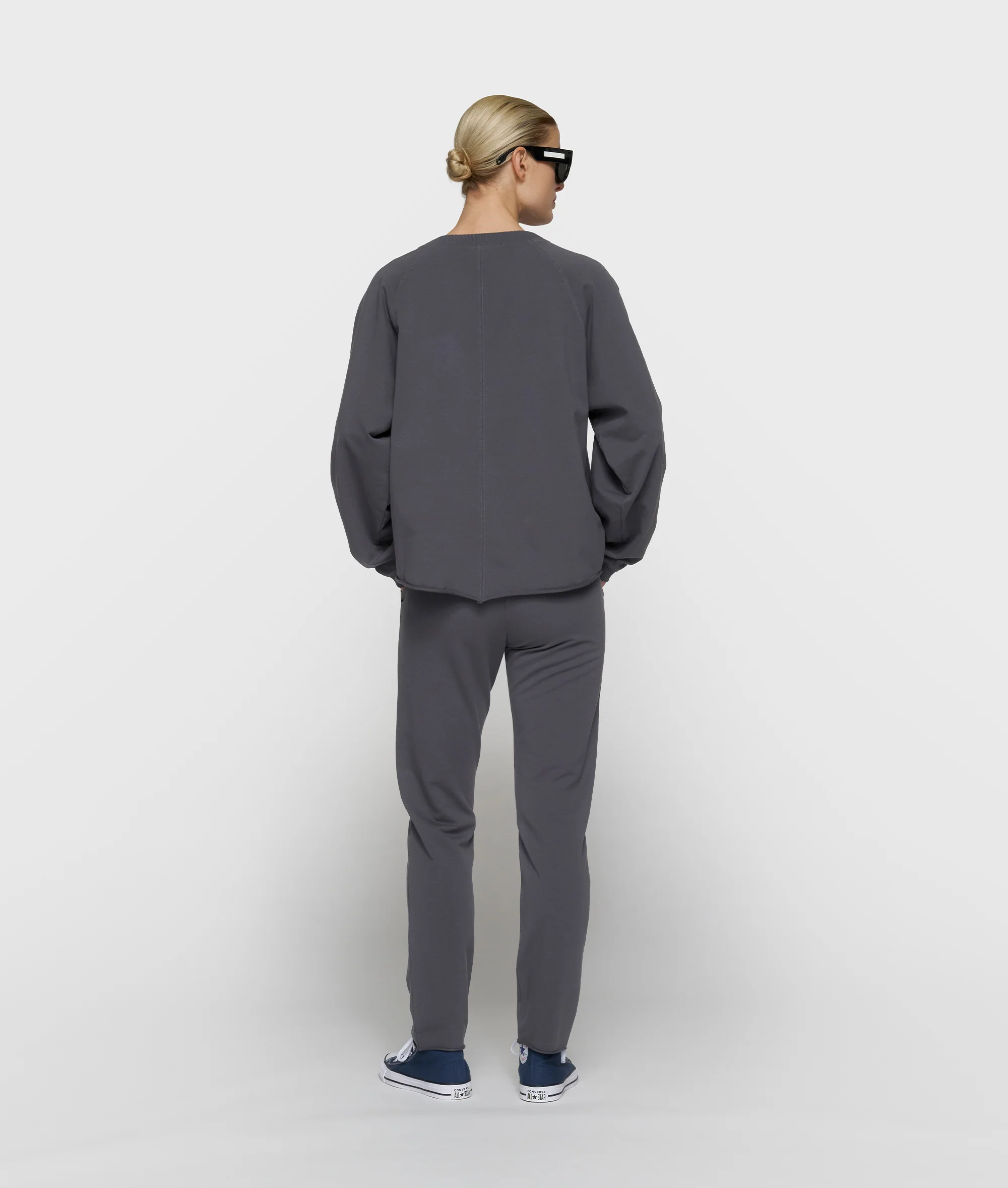 silent chique slim jogger | steel blue - Image 3