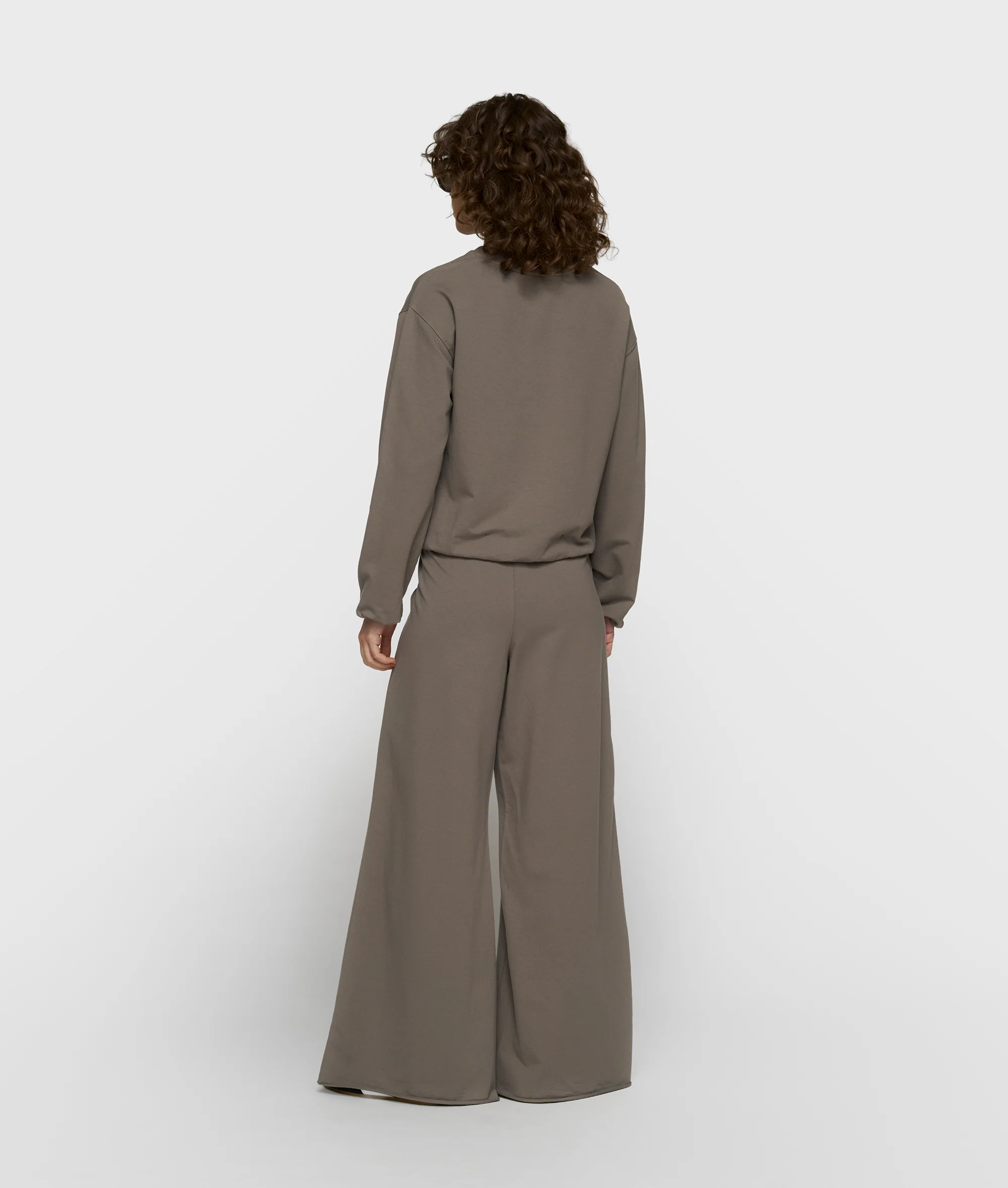 silent chique wide jogger | dark fog - Image 3