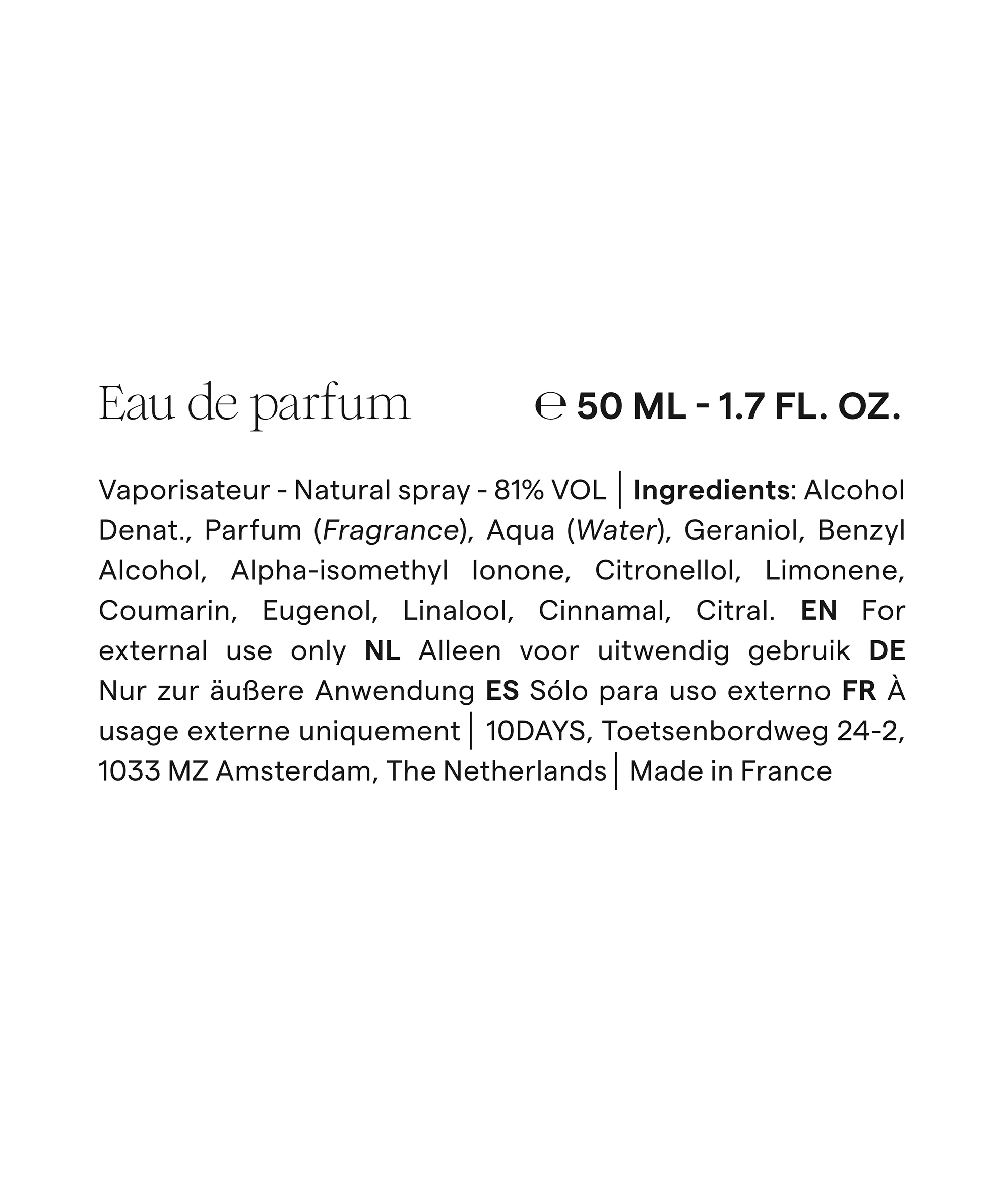 simple eau de parfum 50ml | multicolor - Image 5