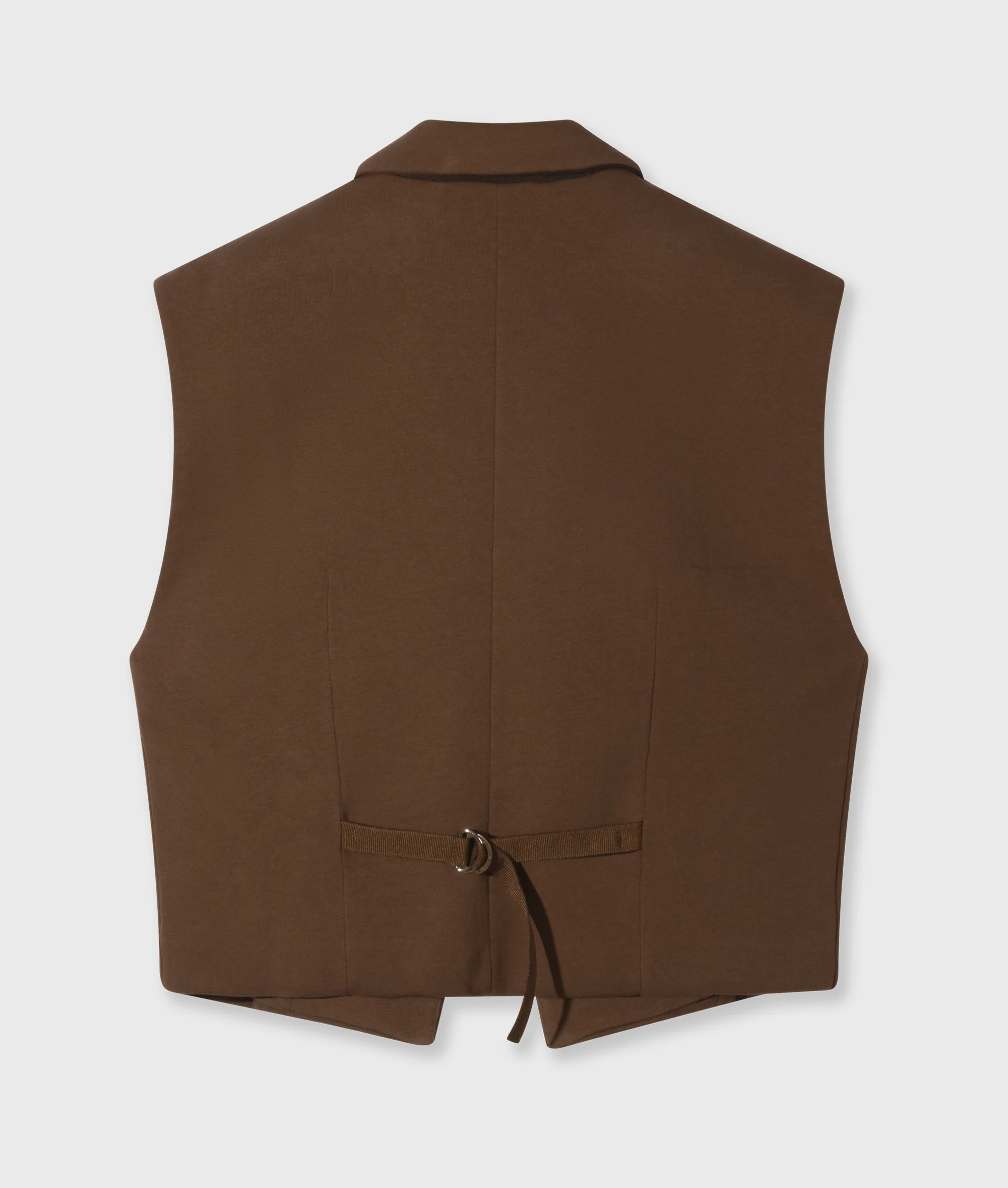 sleeveless blazer | dark truffle - Image 7