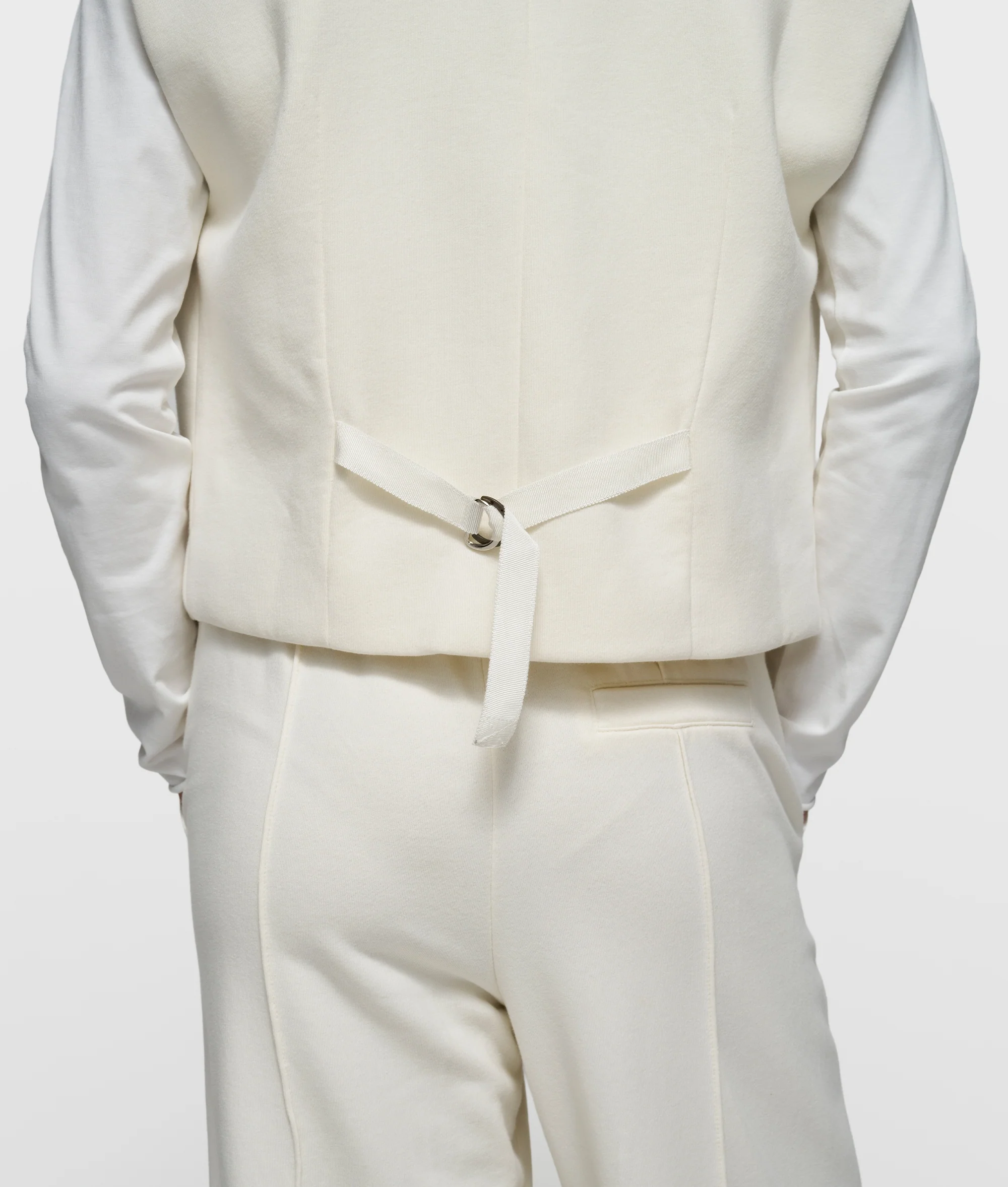 sleeveless blazer | pearl - Image 5