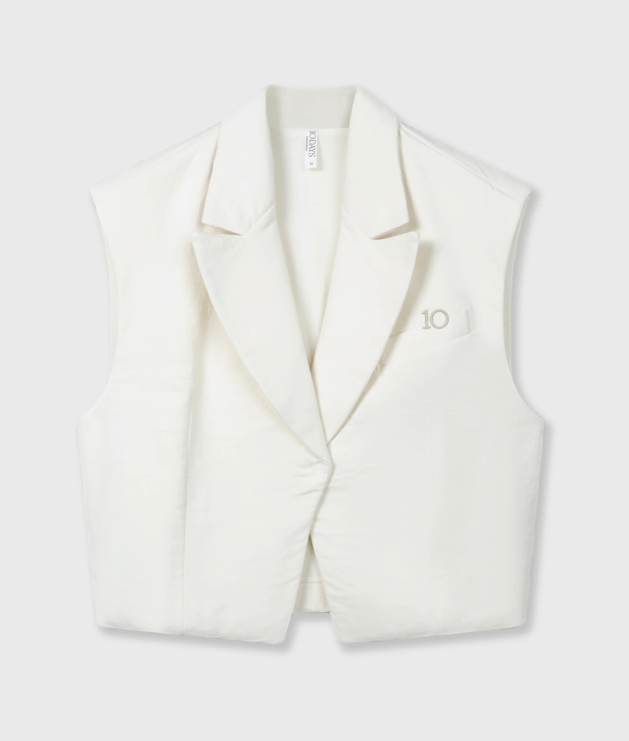 sleeveless blazer | pearl - Image 6