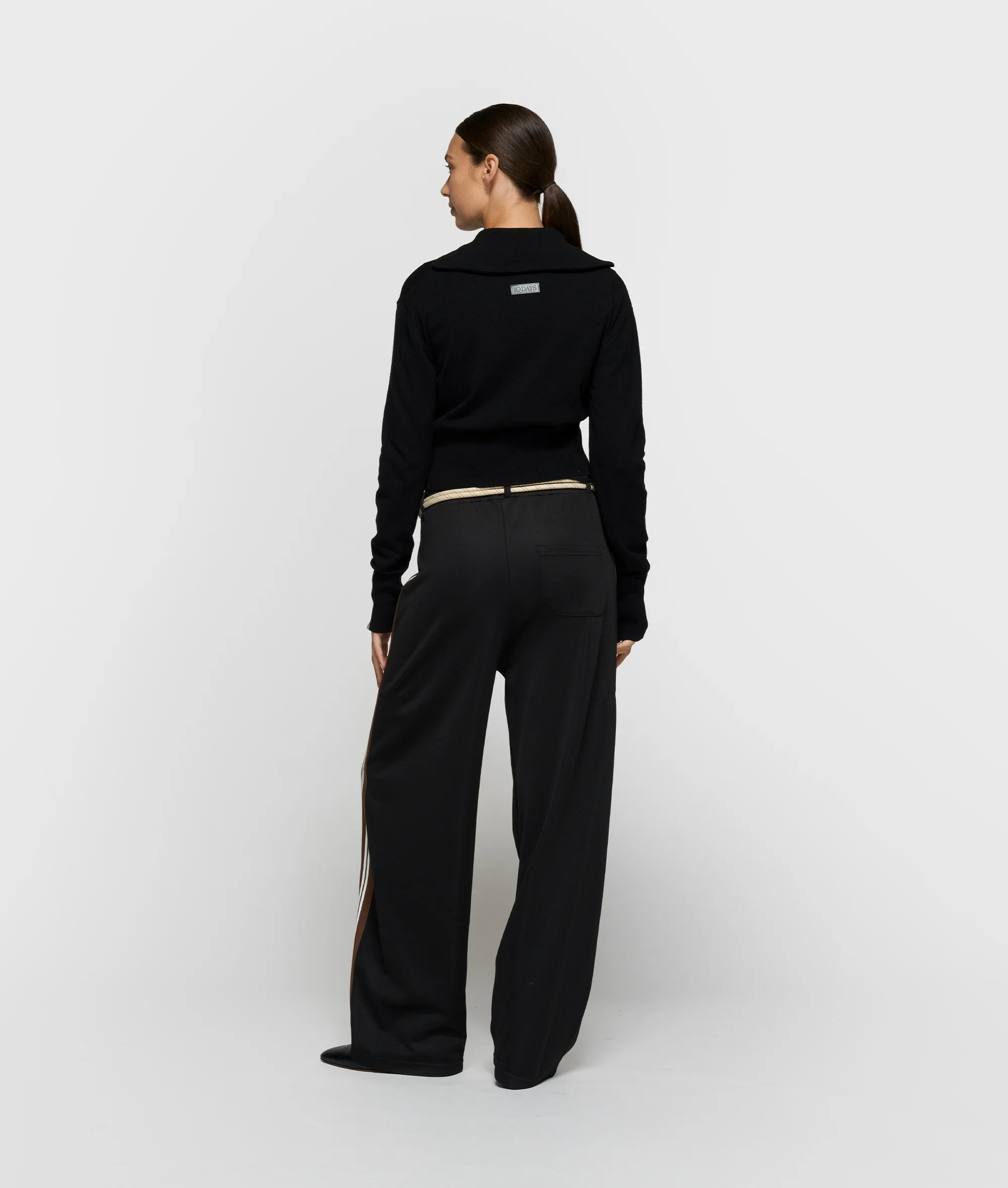 slim knit cardigan | black - Image 4