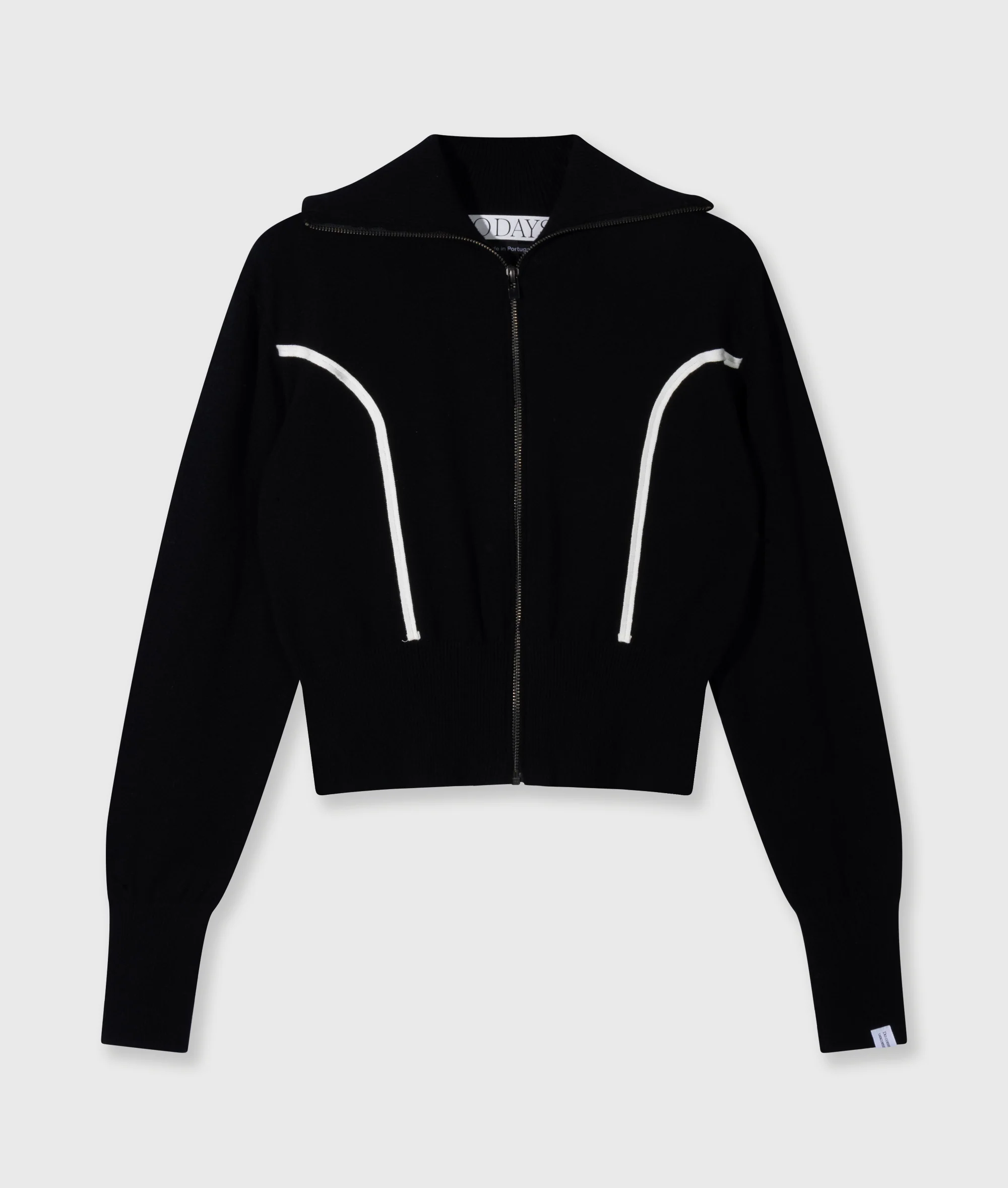 slim knit cardigan | black - Image 5