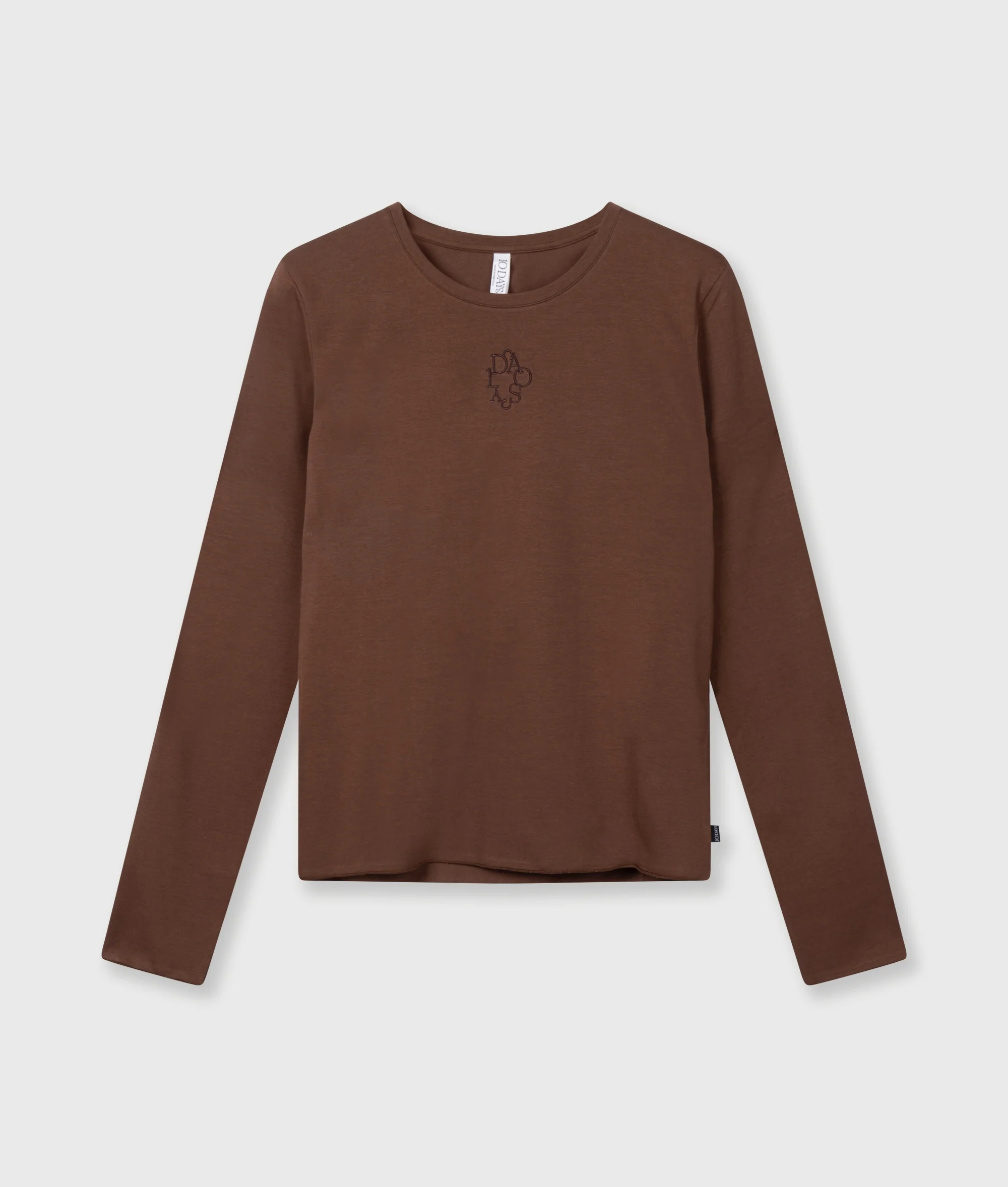 slim long sleeve tee | dark truffle - Image 7