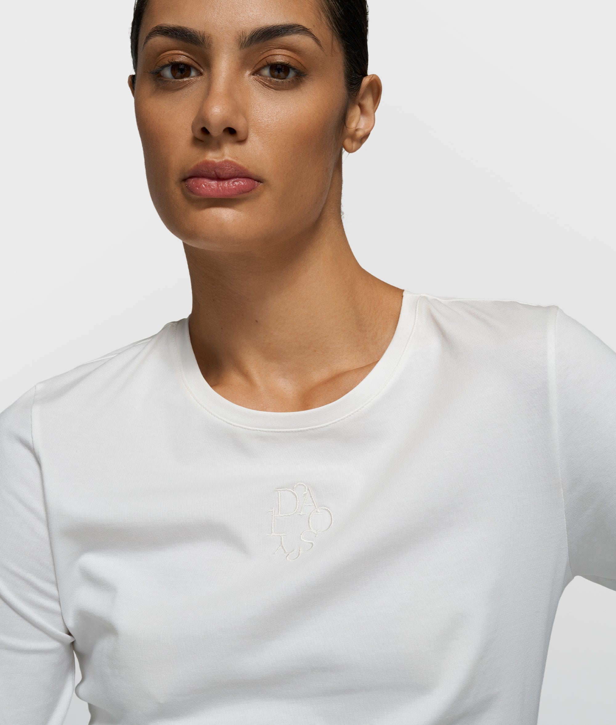 slim long sleeve tee | ecru - Image 2