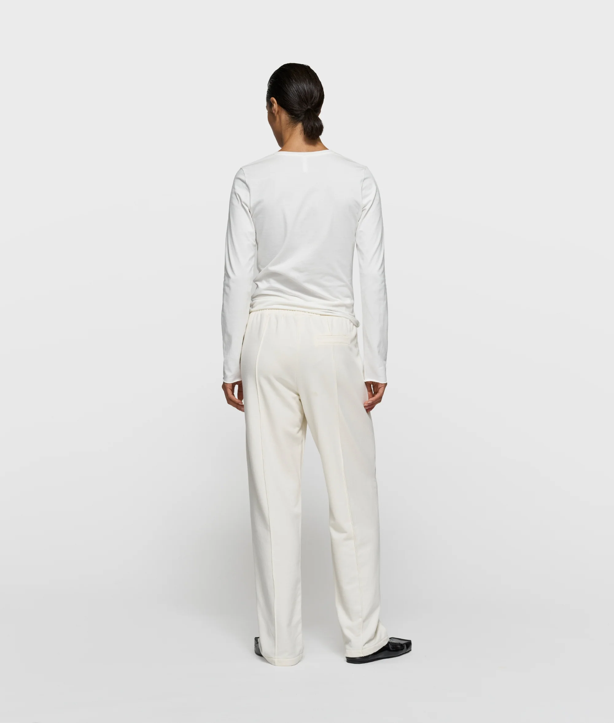 slim long sleeve tee | ecru - Image 4