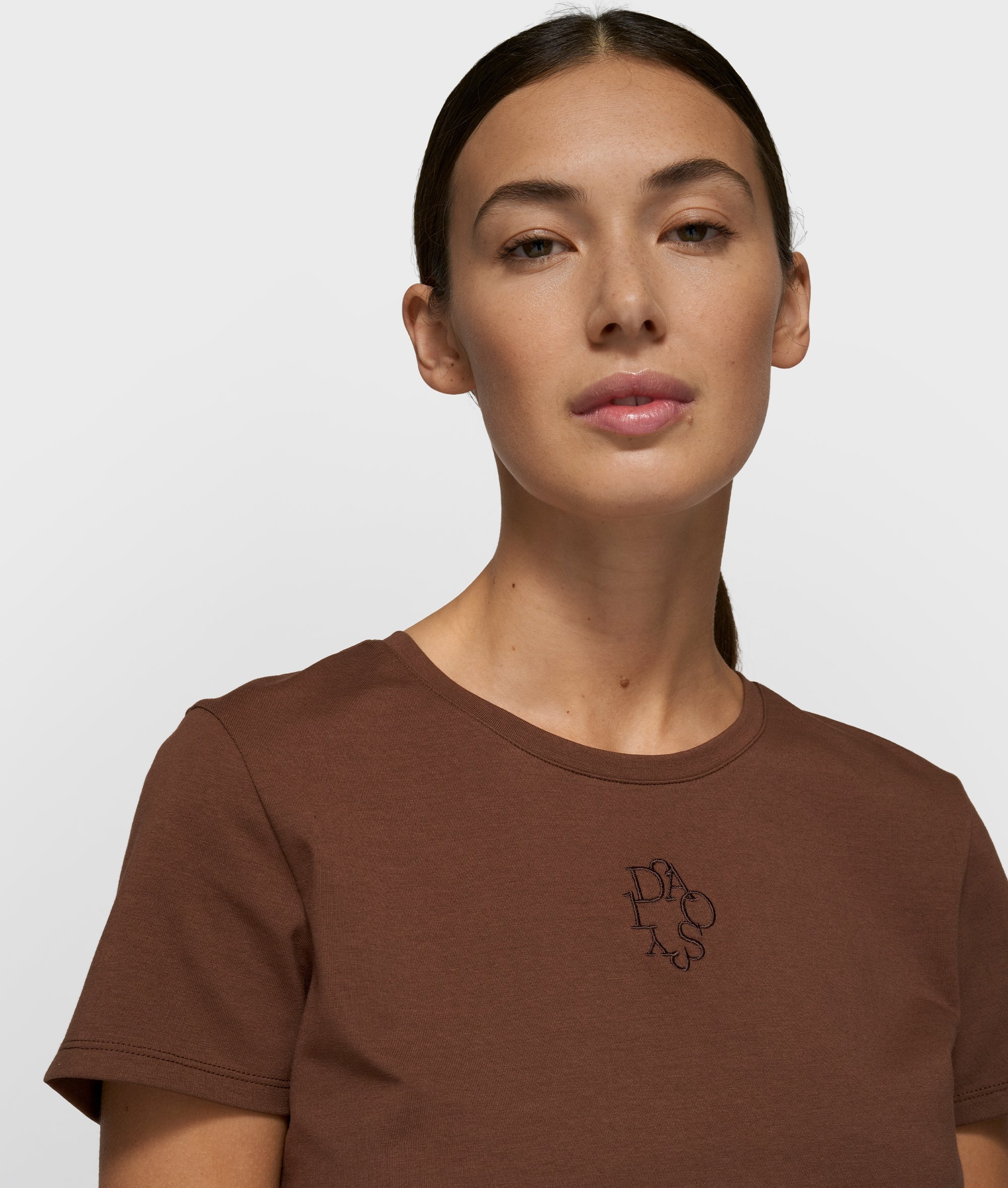 slim short sleeve tee | dark truffle - Image 2