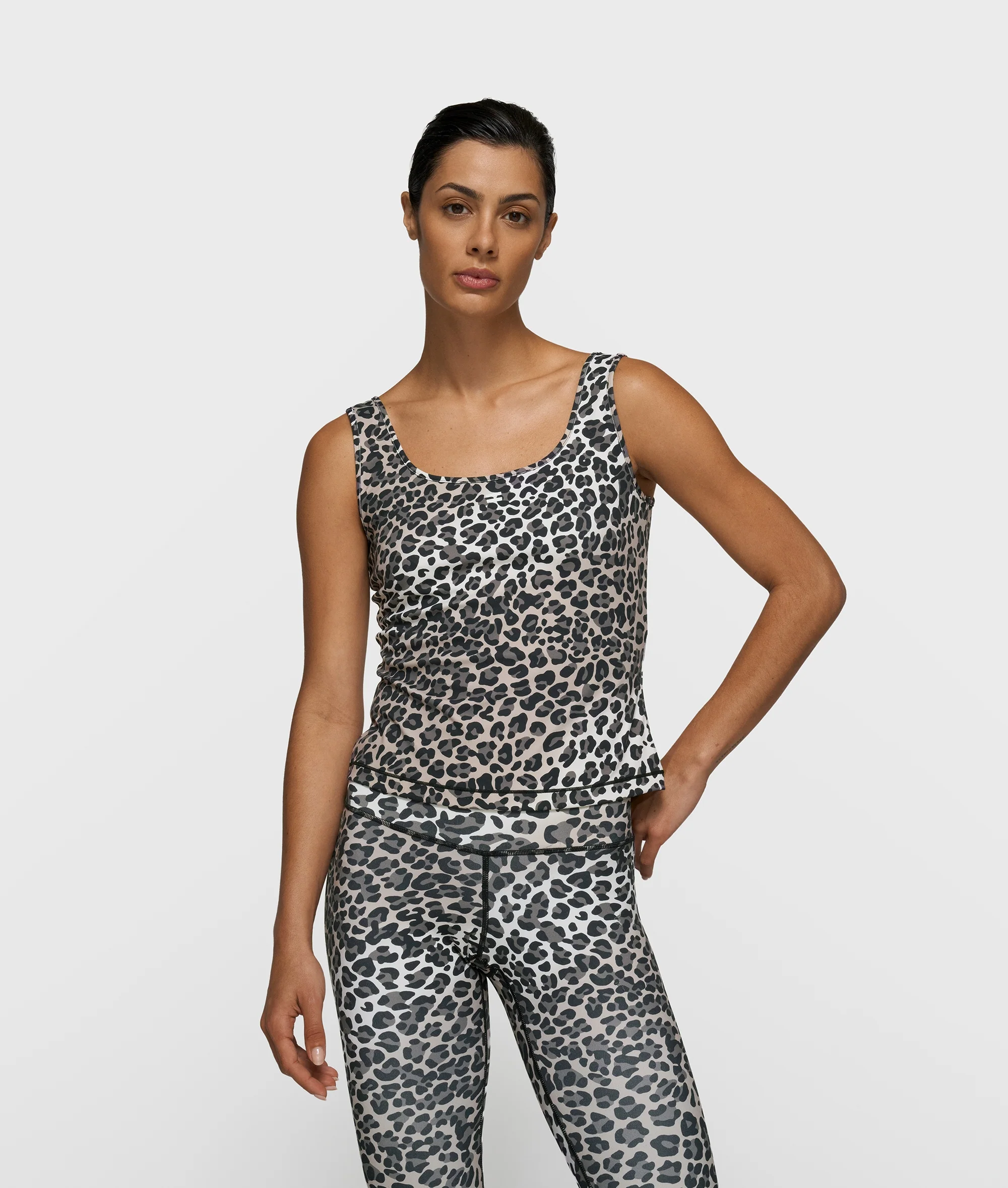 slimfit tanktop leopard | ecru - Image 5