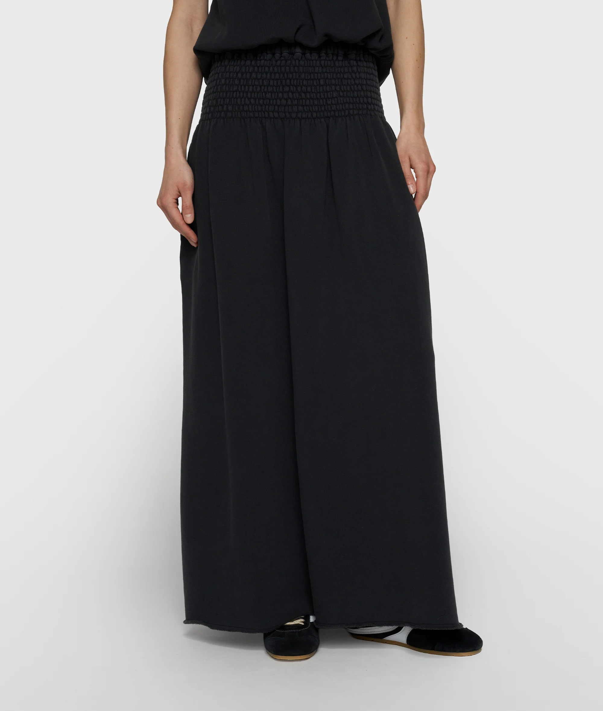 smock skirt washed | dark charcoal - Image 2