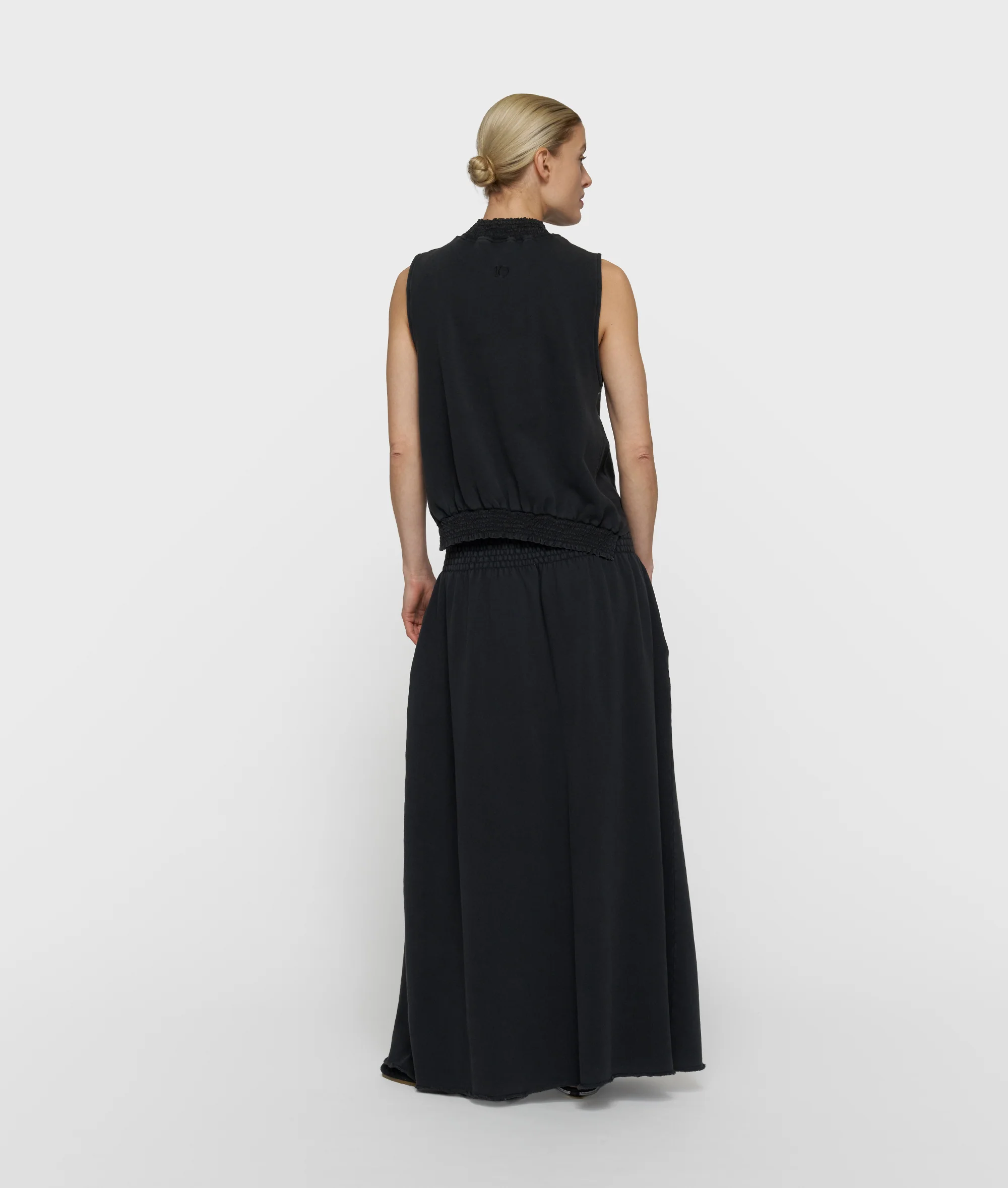 smocked top | dark charcoal - Image 4