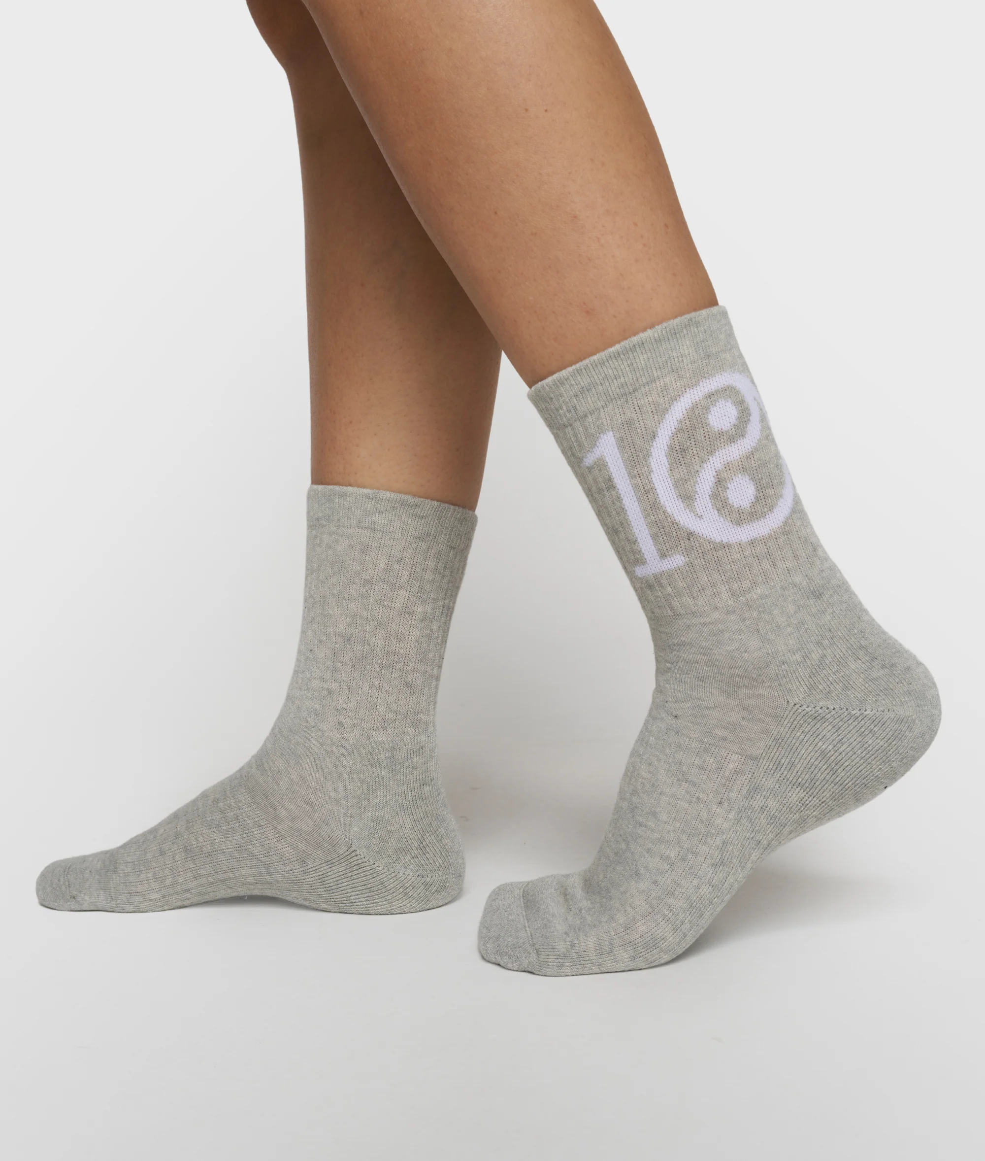 socks yin yang | light grey melee - Image 2