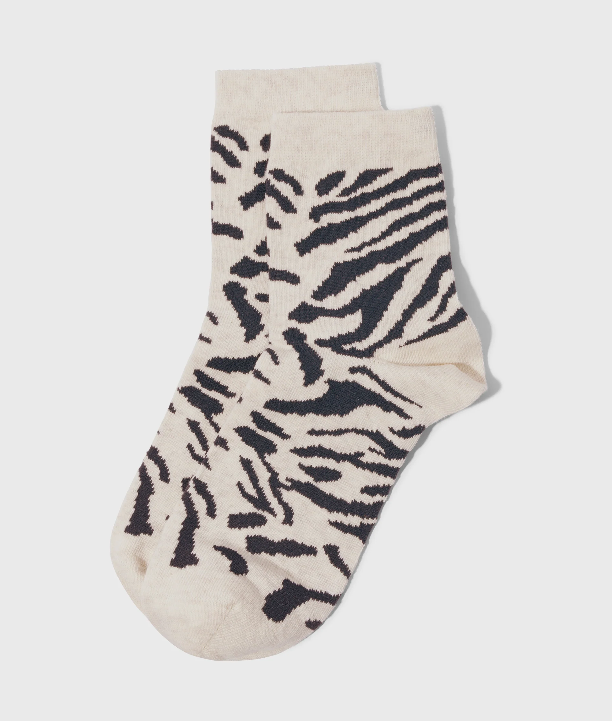 socks zebra | soft white melee