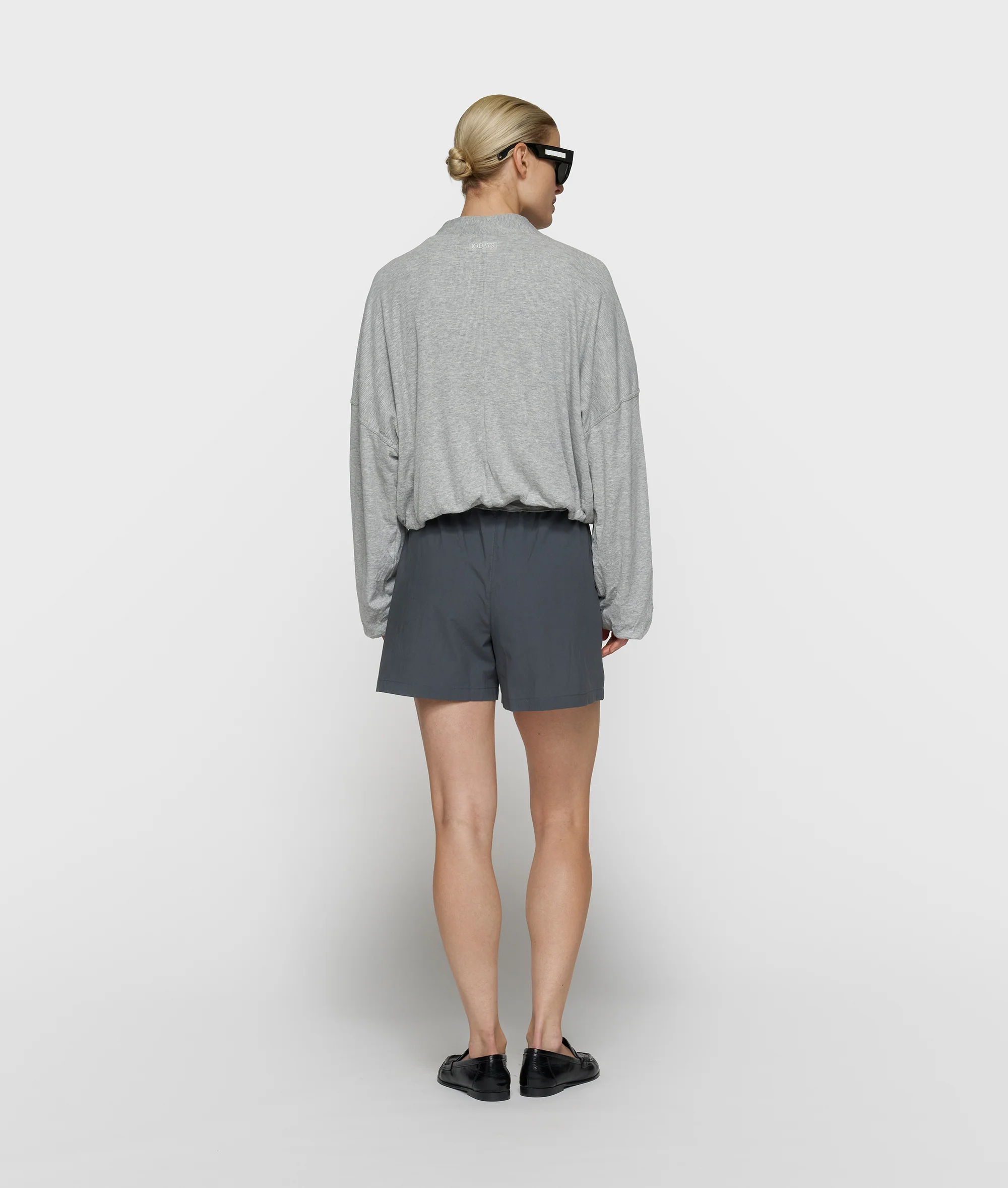 soft rib cardigan | light grey melee - Image 4