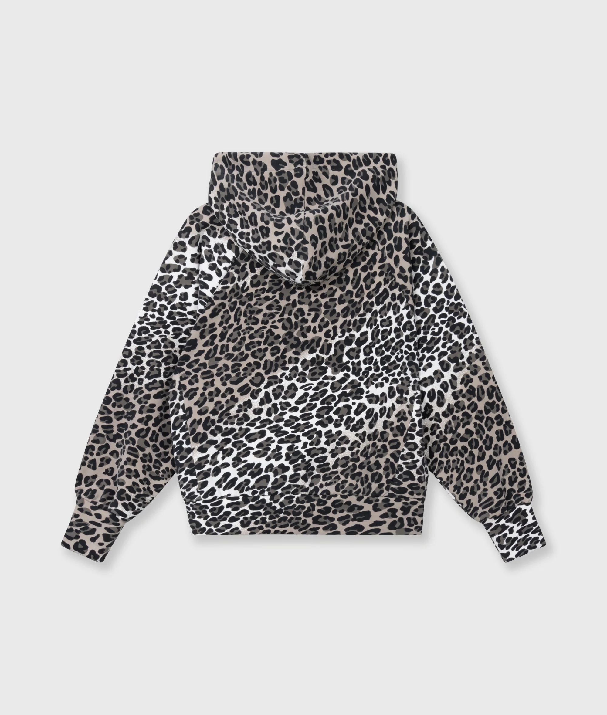 soft scuba hoodie leopard | ecru - Image 7