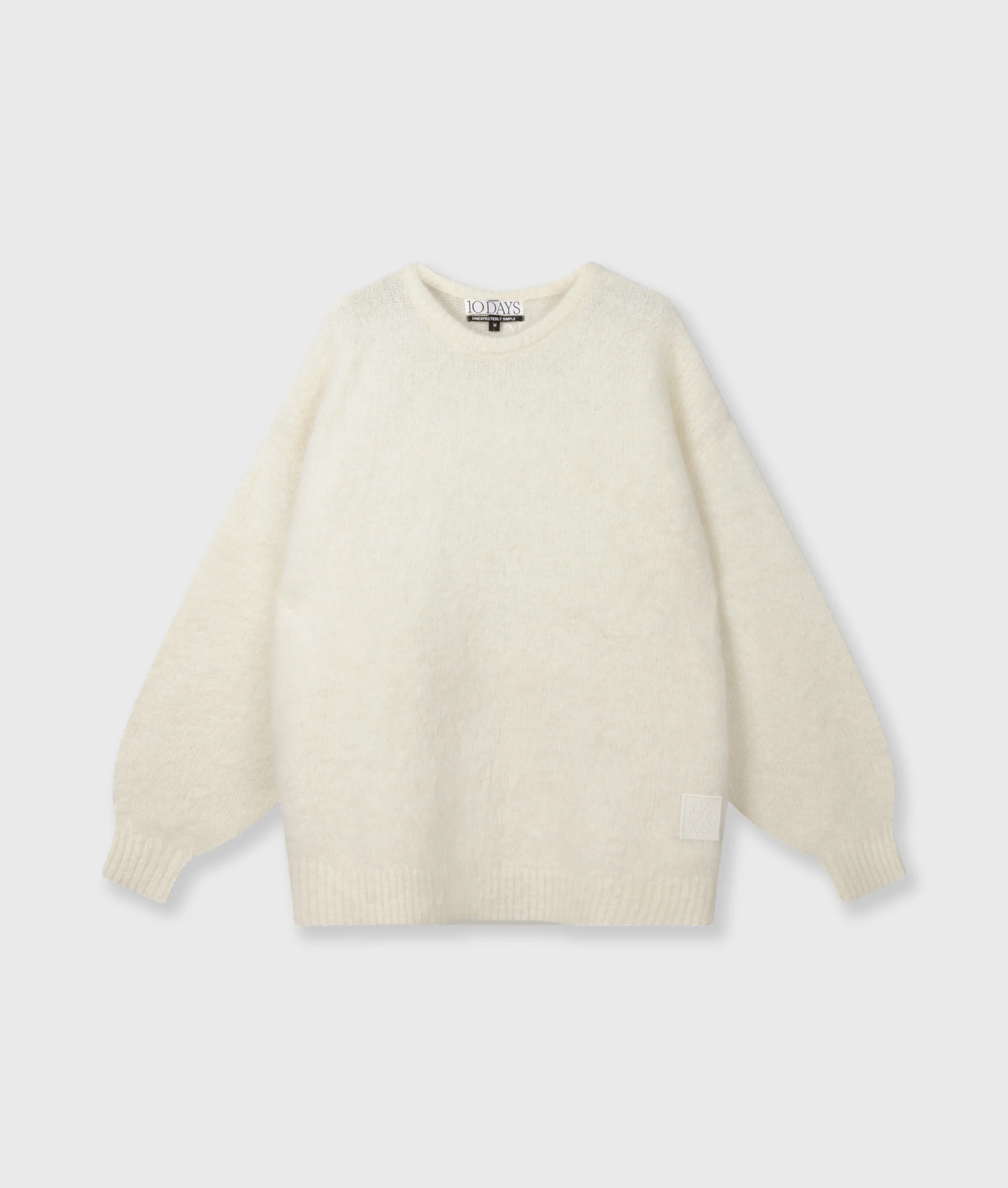 statement knit sweater | ecru - Image 6