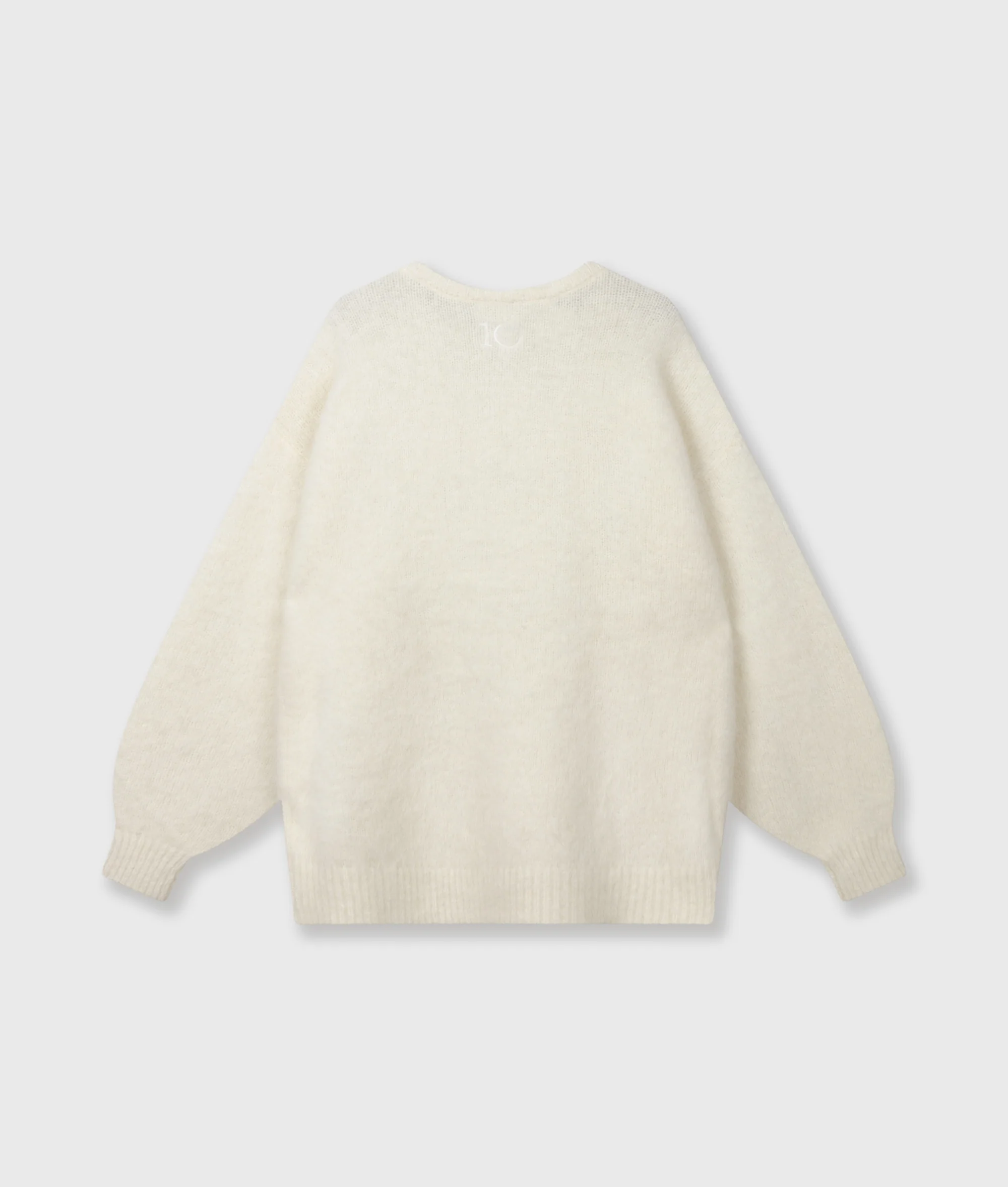 statement knit sweater | ecru - Image 7