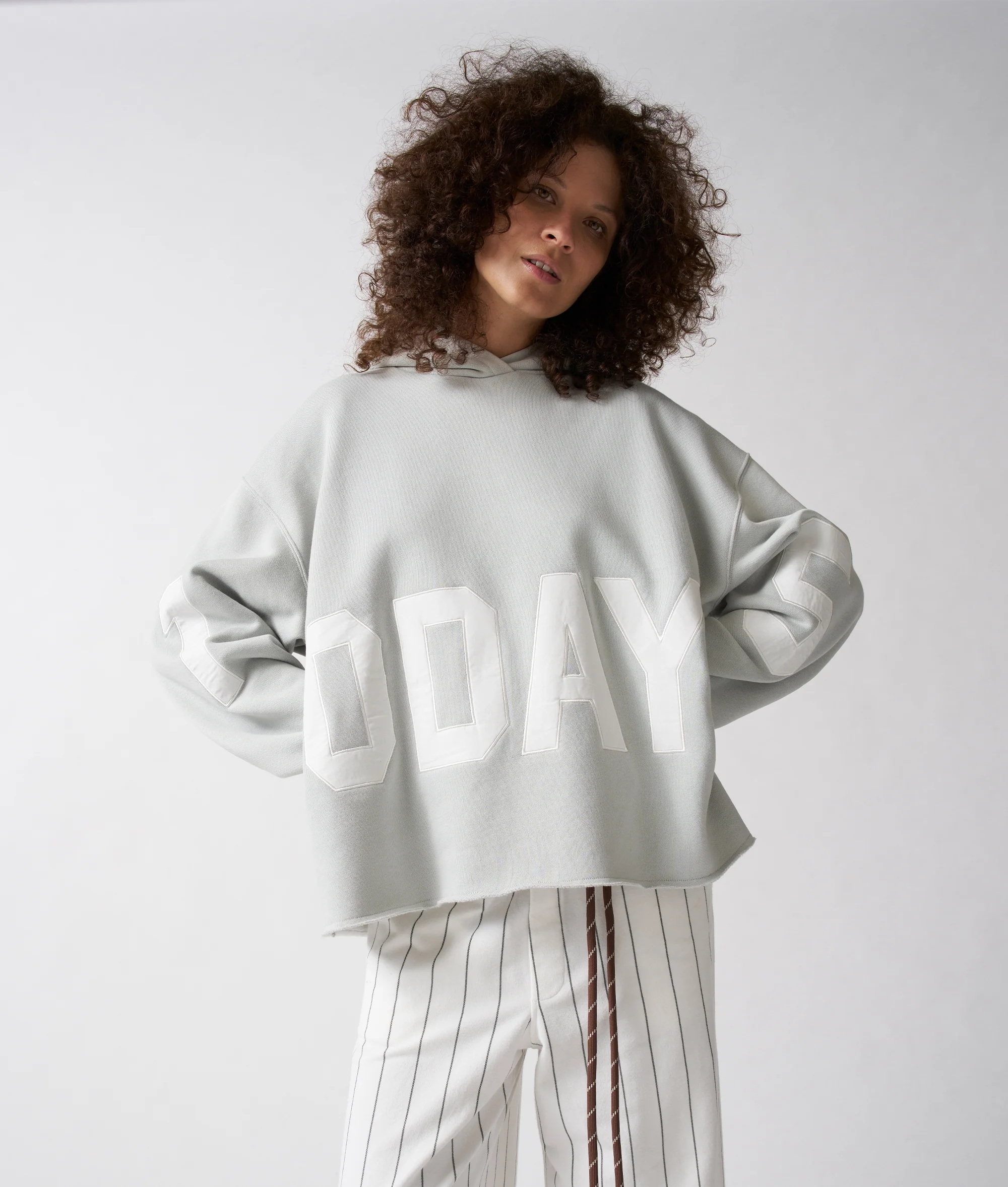 statement logo hoodie | clean blue - Image 7