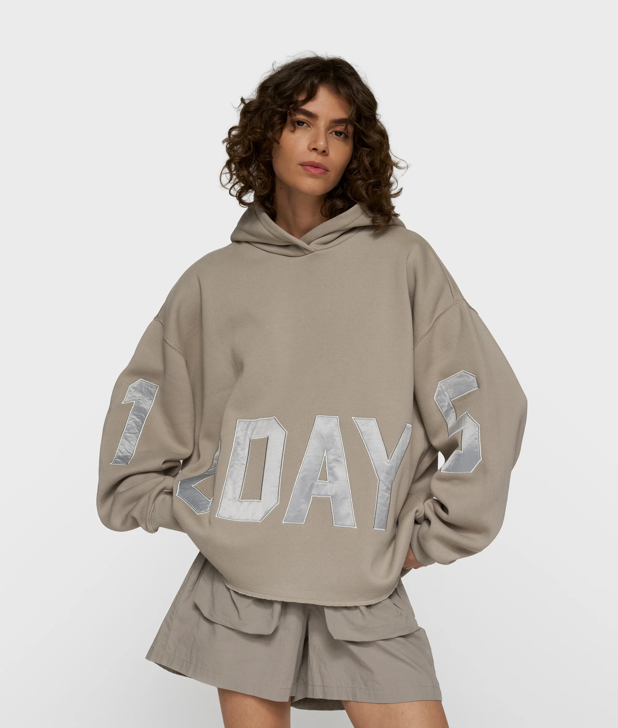 statement logo hoodie | fog
