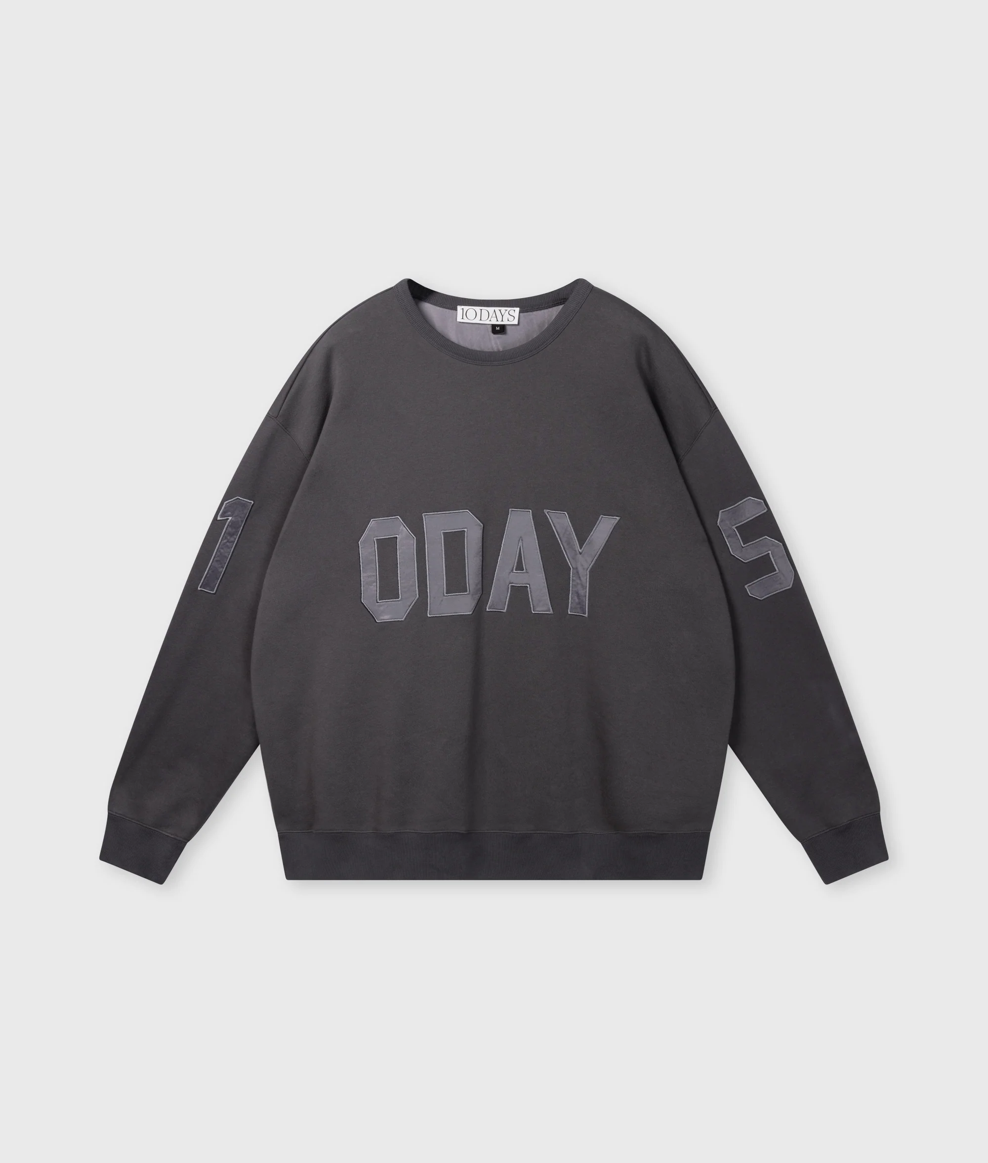 statement sweater logo | steel blue - Image 6